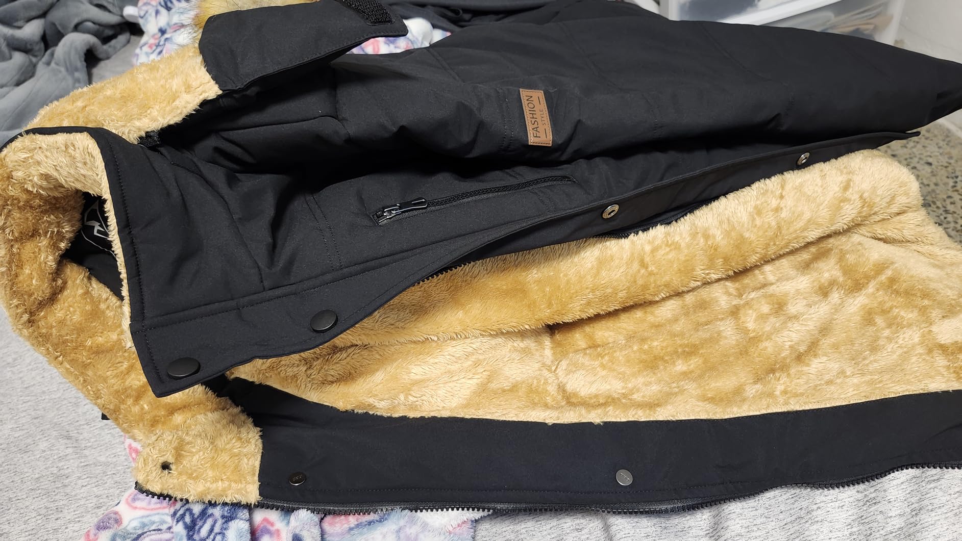 TACVASEN Men's Winter Jacket with Hood Water Repellent Windproof Thicken Parka Winter Coat customer photo 1