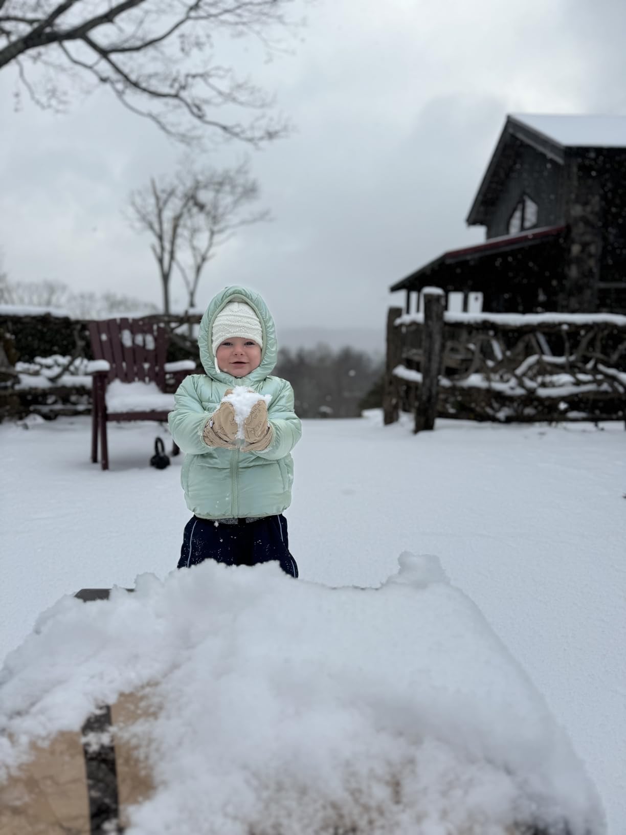 Sarfel 2 Pairs Toddler Gloves Waterproof Toddler Winter Mittens for Kids Snow Gloves Warm Baby Winter Mittens for Boys Girls customer photo 2