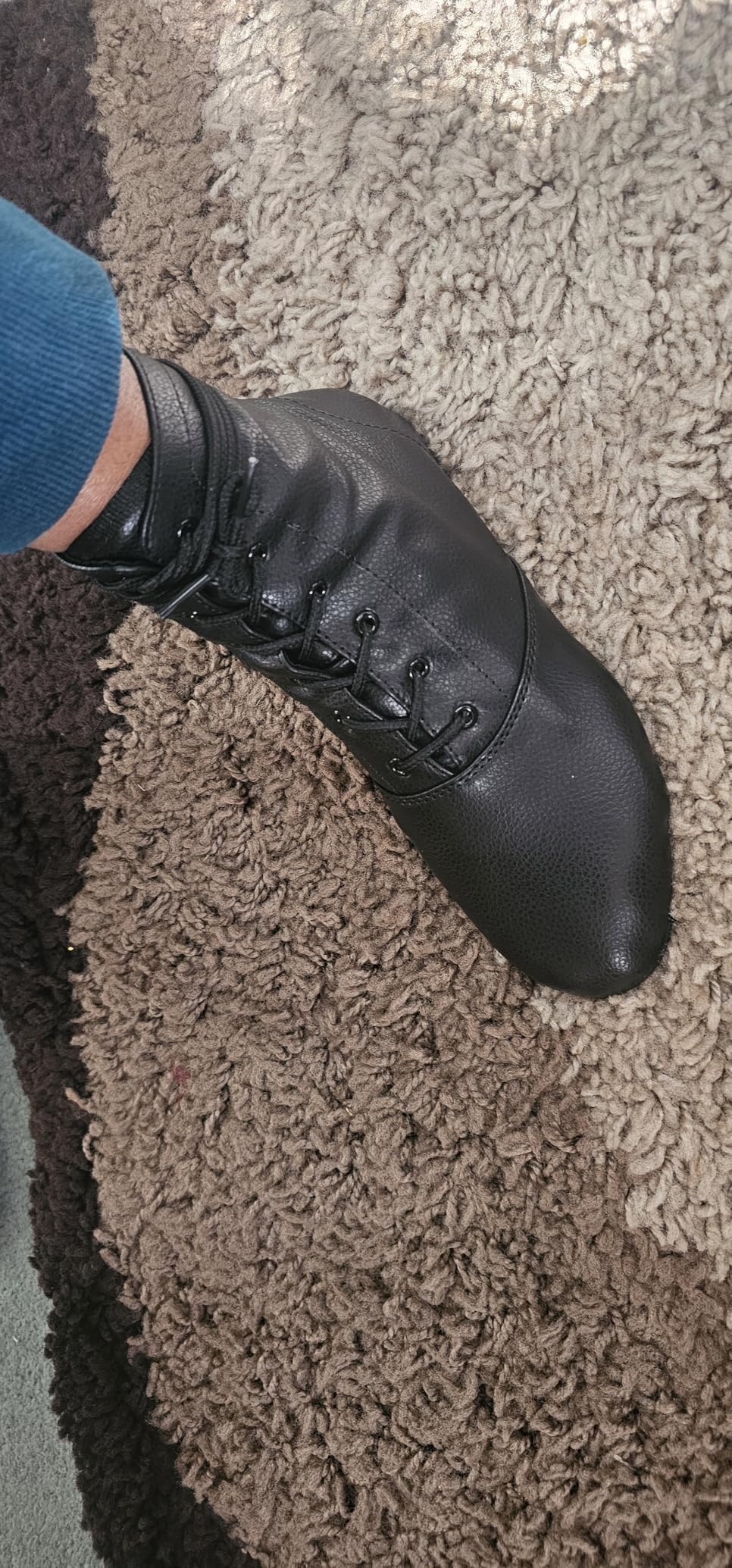 Lace Up Black Jazz Shoes Dance Boots for Women Girls Adult customer photo 1