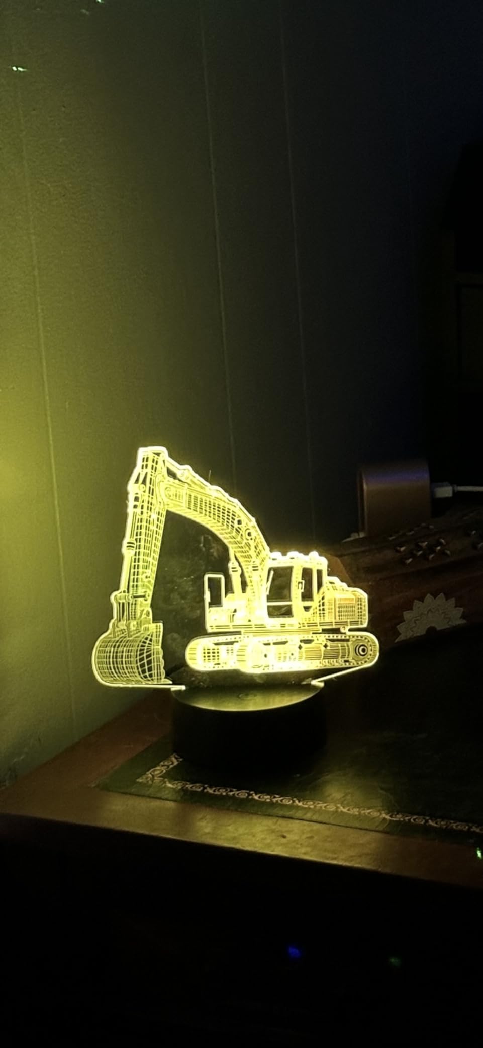 Ammonite Ice Hockey Night Light, Hockey Goalie 3D lamp 16 Color Changing with Remote Control and Timer, Mens Ice Hockey Decor Light Birthday Christmas Gifts for Kids Boys Girls Sports Fan customer photo 2