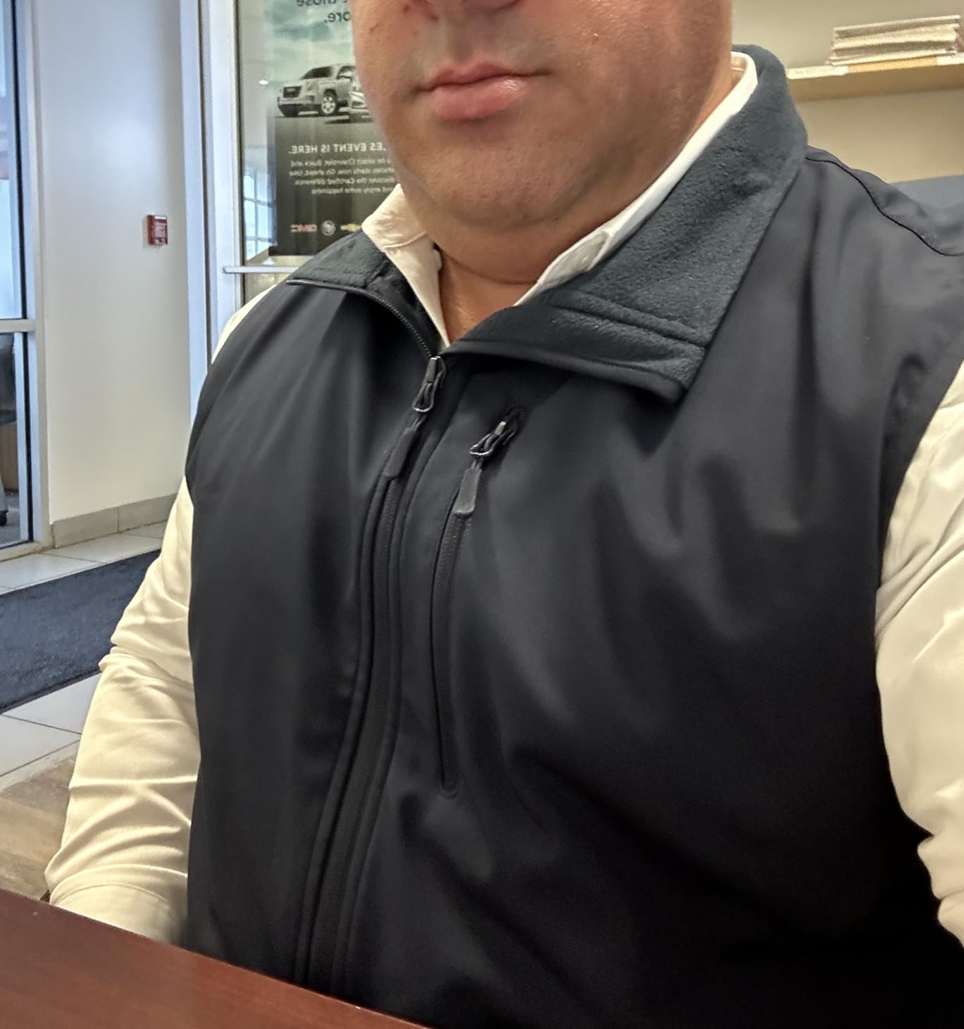 fit space Men's Lightweight Vest Softshell Sleeveless Windproof Jacket with Zipper Pcoket Cycling Travel Hiking Running Golf customer photo 1