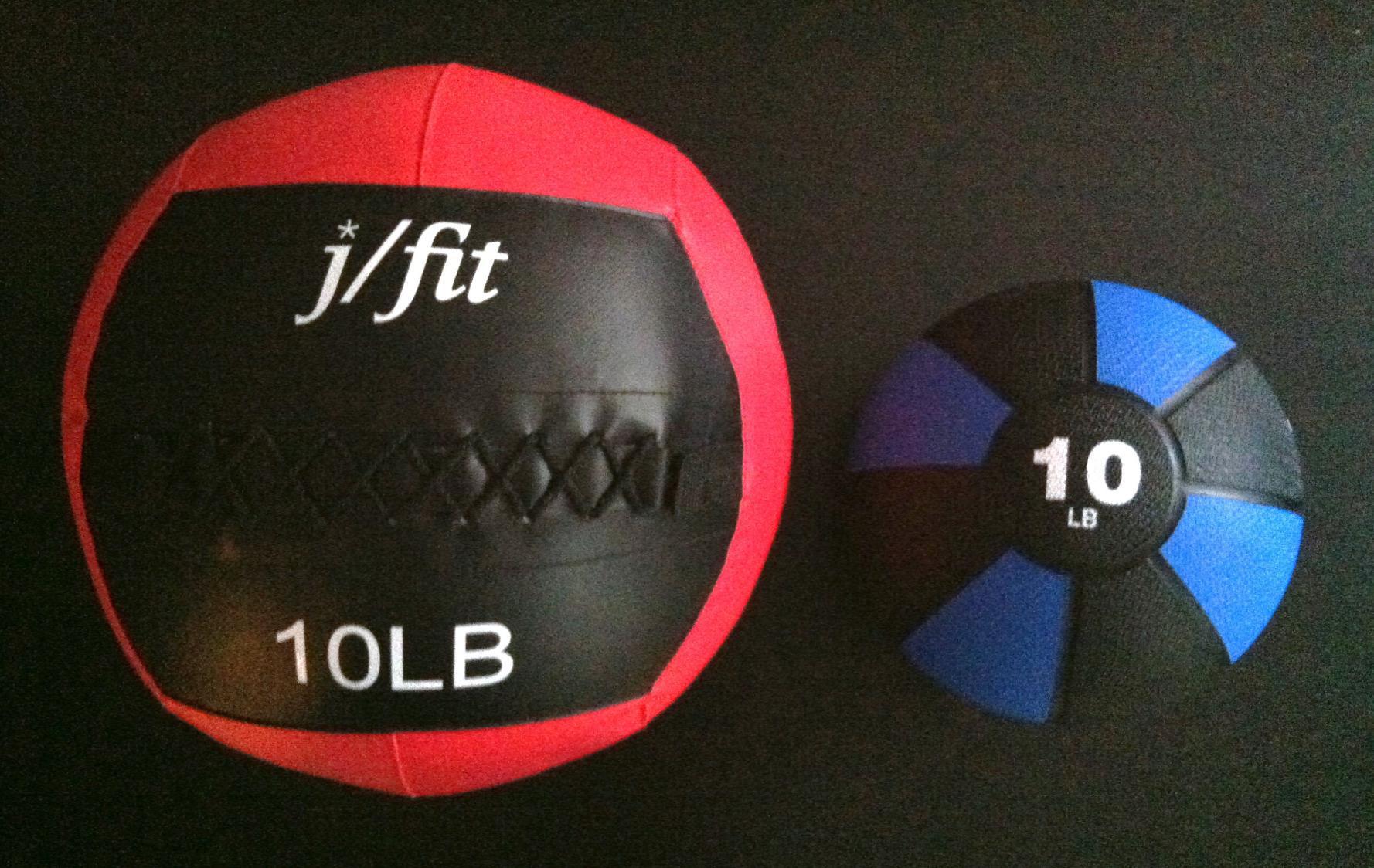 JFit Wall Ball - Premium Soft Weighted Exercise Ball for Strength, Conditioning, Gym & Home Workouts, 4-30 LB customer photo 1