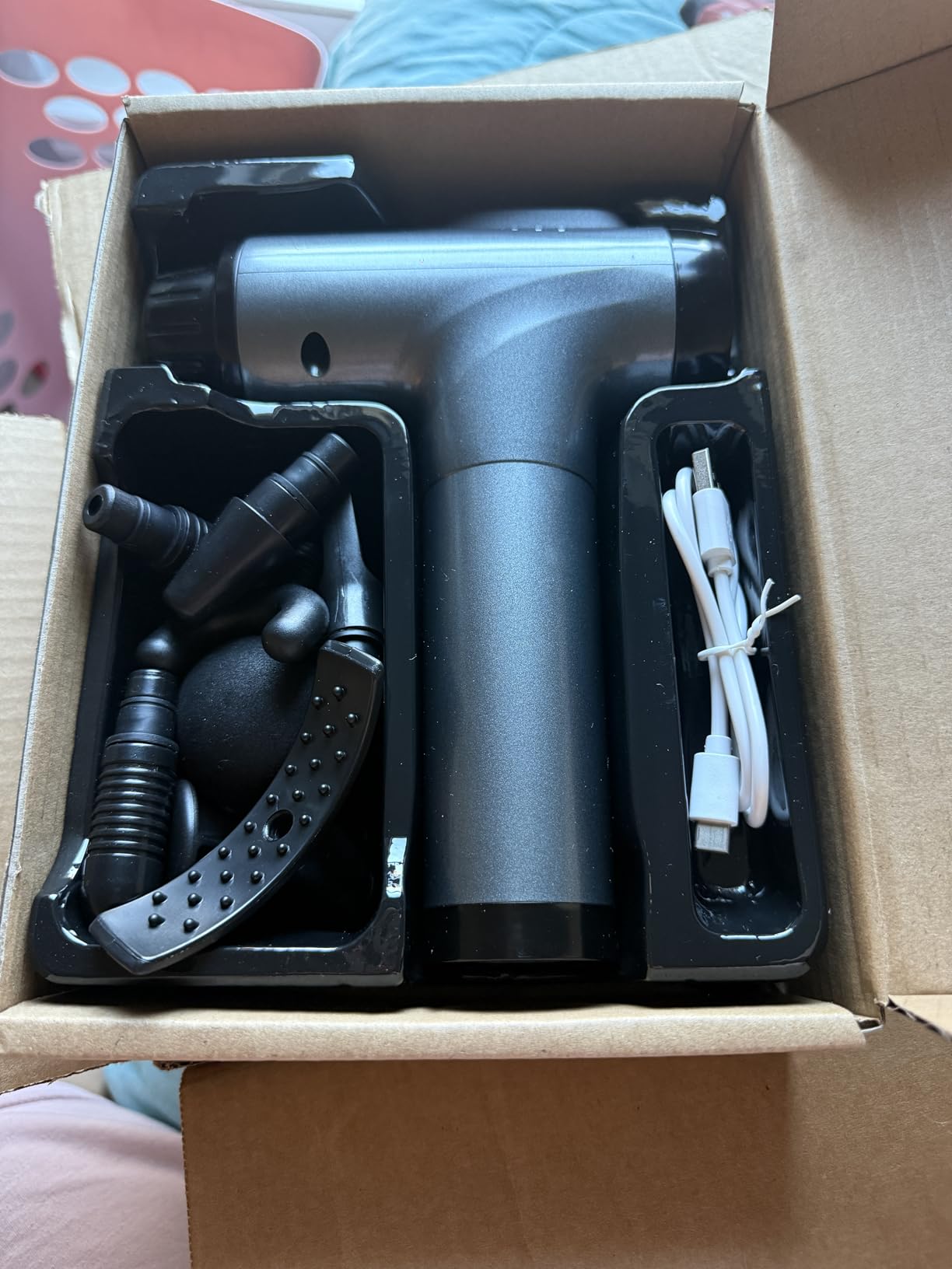 APHERMA Massage Gun, Muscle Massage Gun for Athletes Handheld Electric Deep Tissue Back Massager, Percussion Massage Device for Pain Relief with 30 Speed Levels 9 Heads customer photo 2