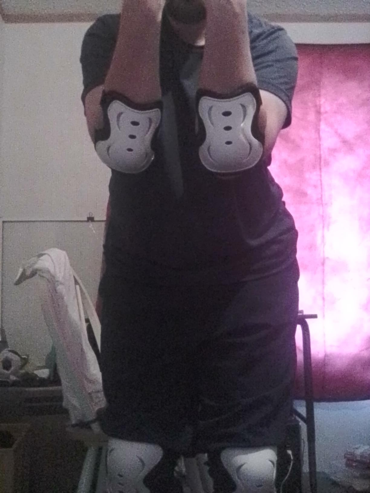 SKATEWIZ Kids and Adults Knee Pads and Elbow Pads Set with Wrist Guards for Roller Skating [6pc] - Skating Protective Gear for Roller Skates & Skateboard customer photo 2