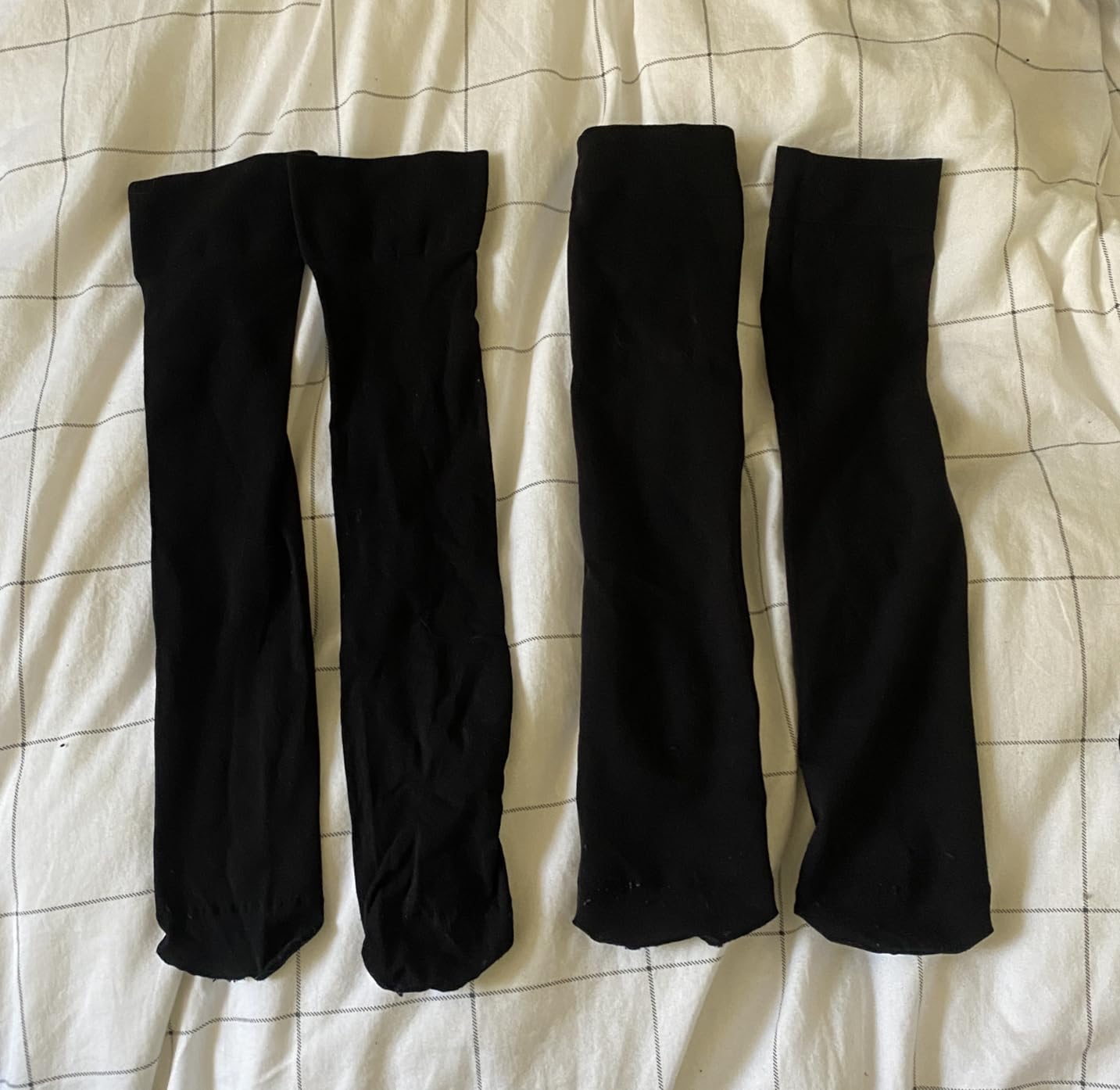 SATINIOR 6 Pairs Ice Skating Socks Roller Skating Socks High Tight Knee Nylon Roller Skate Sock Women Girl customer photo 1