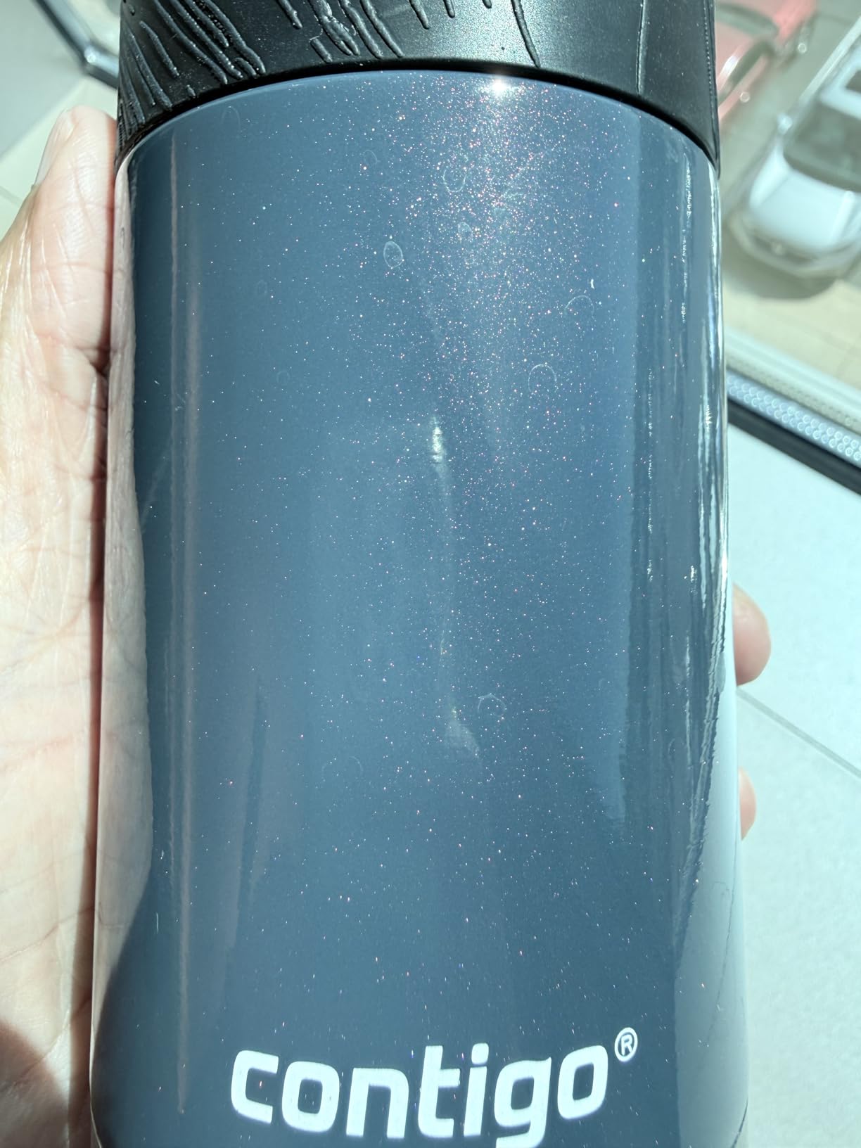 Contigo Byron Vacuum-Insulated Stainless Steel Travel Mug, 20oz - Leak-Proof Lid, BPA-Free, Blue Corn - Perfect Reusable Cup for Coffee or Water; hot and cold beverage holder customer photo 1