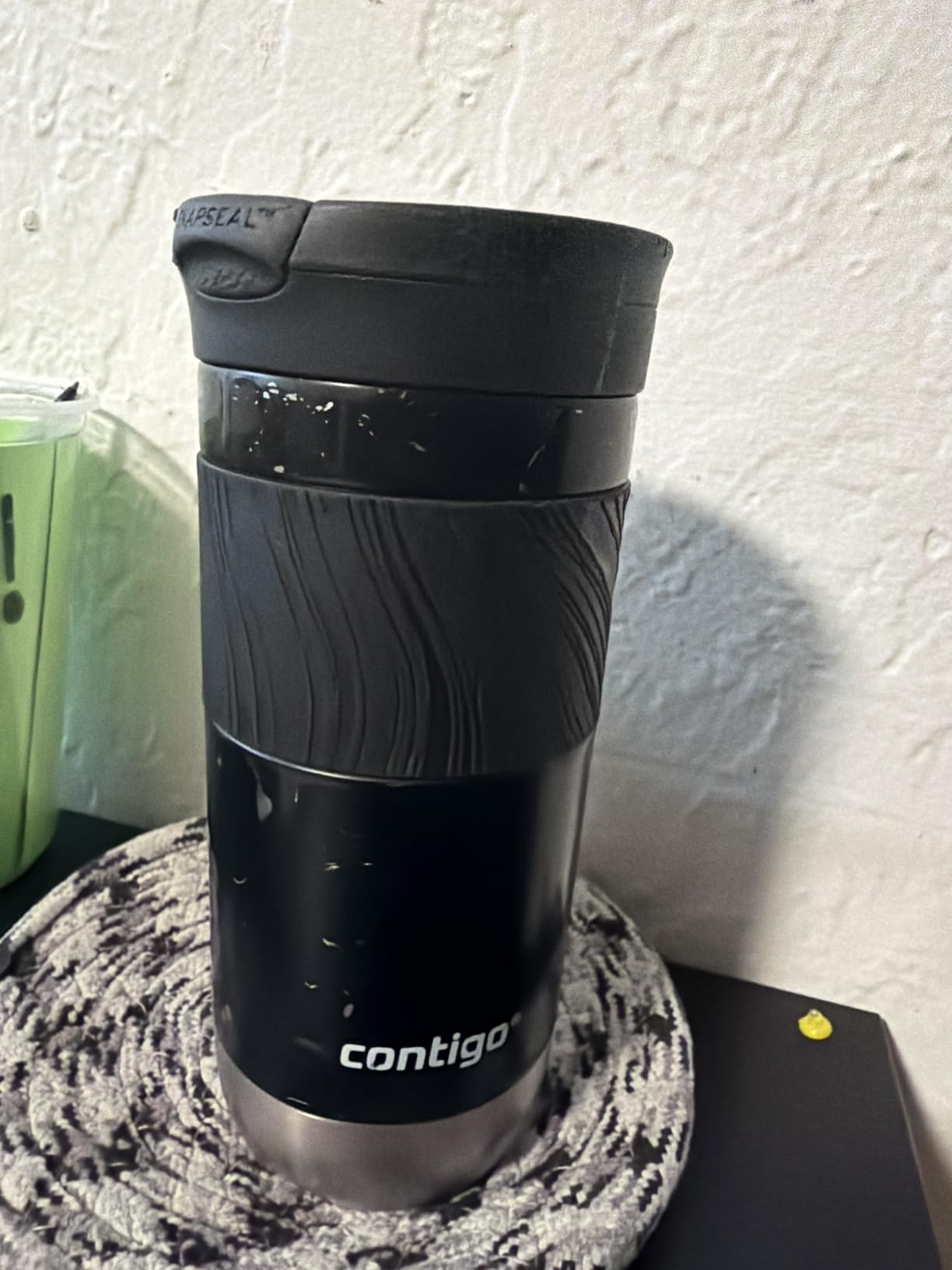Contigo Byron Vacuum-Insulated Stainless Steel Travel Mug, 20oz - Leak-Proof Lid, BPA-Free, Blue Corn - Perfect Reusable Cup for Coffee or Water; hot and cold beverage holder customer photo 2