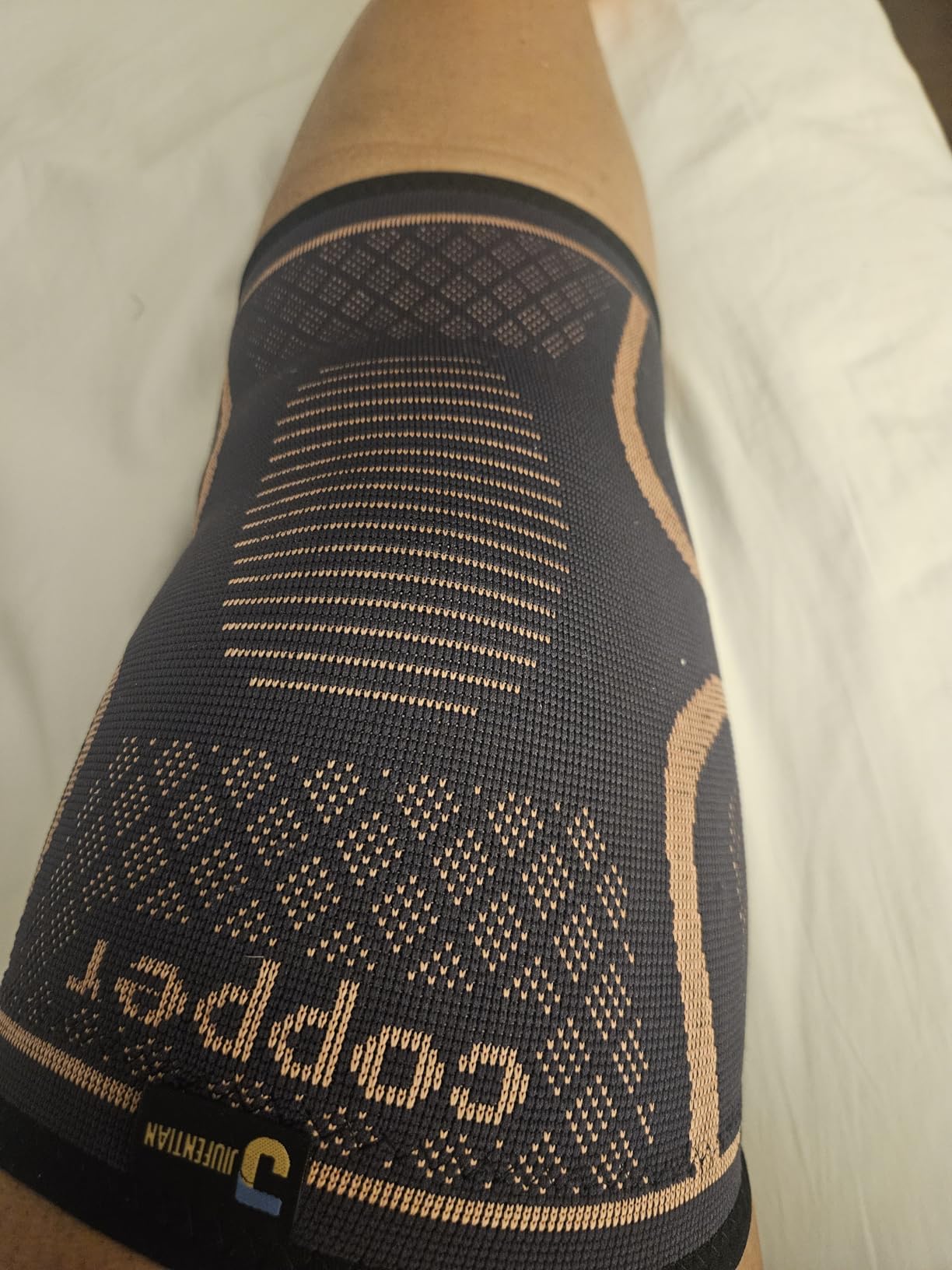 Copper Knee Braces for Men and Women (2 pack) -Knee Supports Copper Compression Knee Sleeve for Knee Pain, Arthritis, Sports and Recovery Support customer photo 2