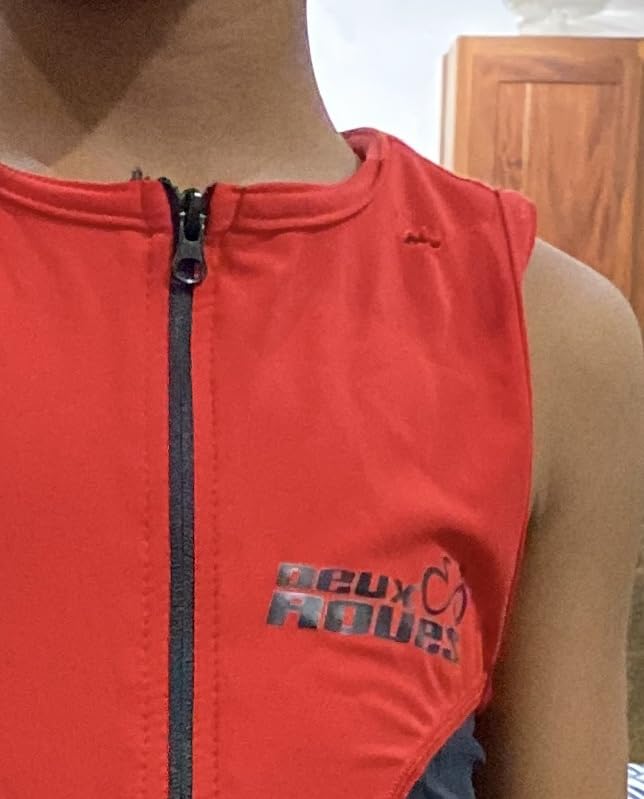 Youth Junior Kids Triathlon Suit Tri Cycling Skin Suit Sleeveless - Bonus Race Bib Belt customer photo 1