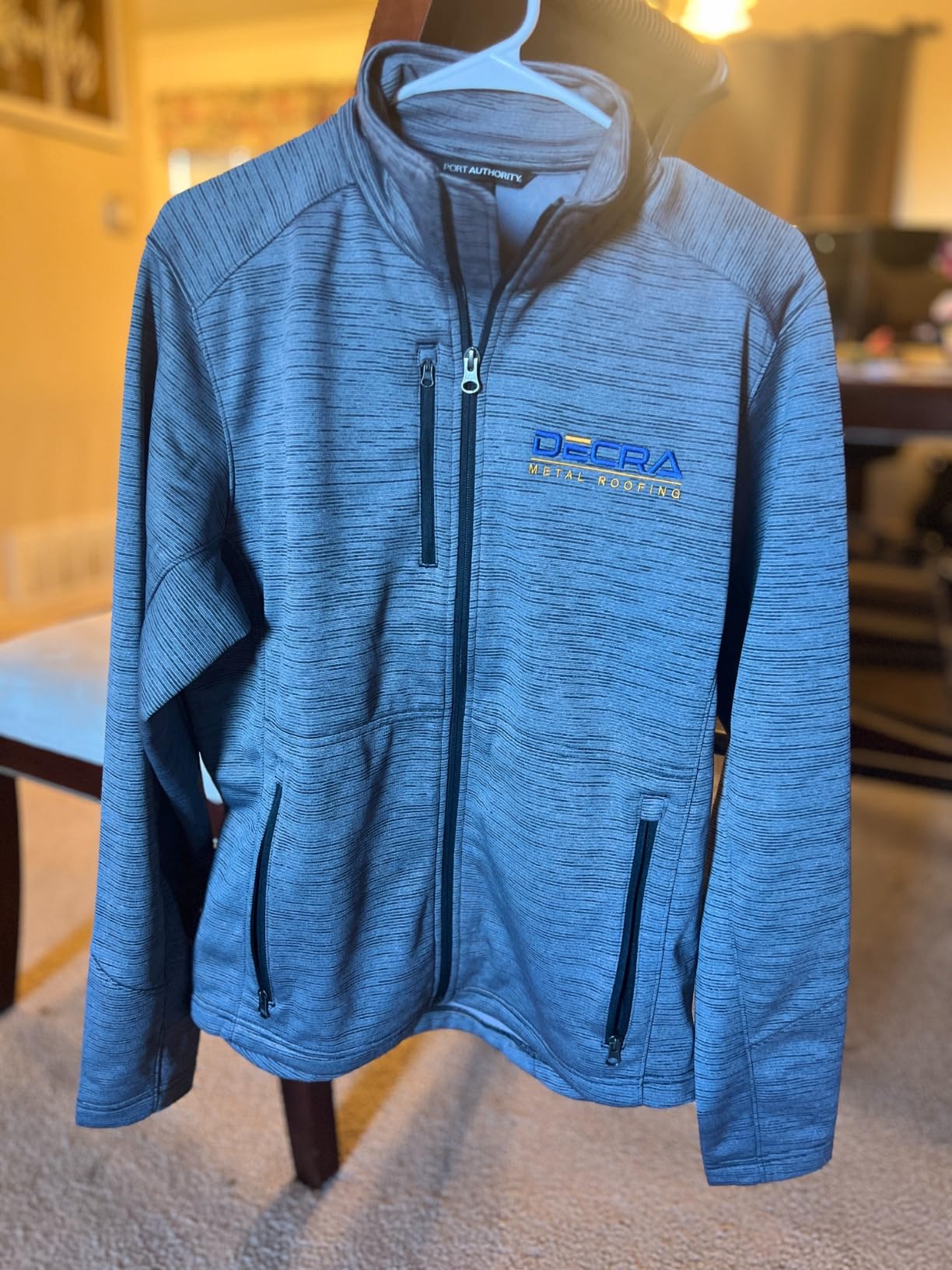 INK STITCH Men F231 Deisgn Your Own Custom Stitching Logo Texts Digi Stripe Fleece Jackets customer photo 2