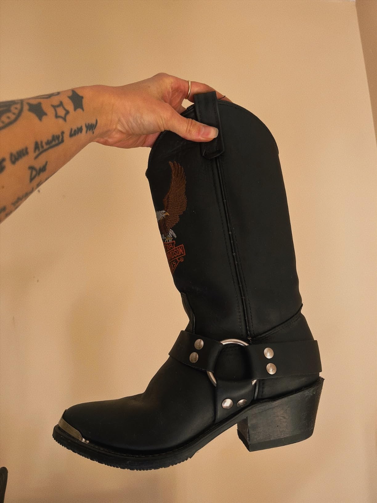 Leather Hero Metal Boot Instep Stretcher and Vamp Raiser - Shoe Stretcher for Western/Cowboy, Hiking, Work, & Riding Boots, Adjustable Shoe Instep Raiser for Men and Women - Heavy Duty customer photo 2