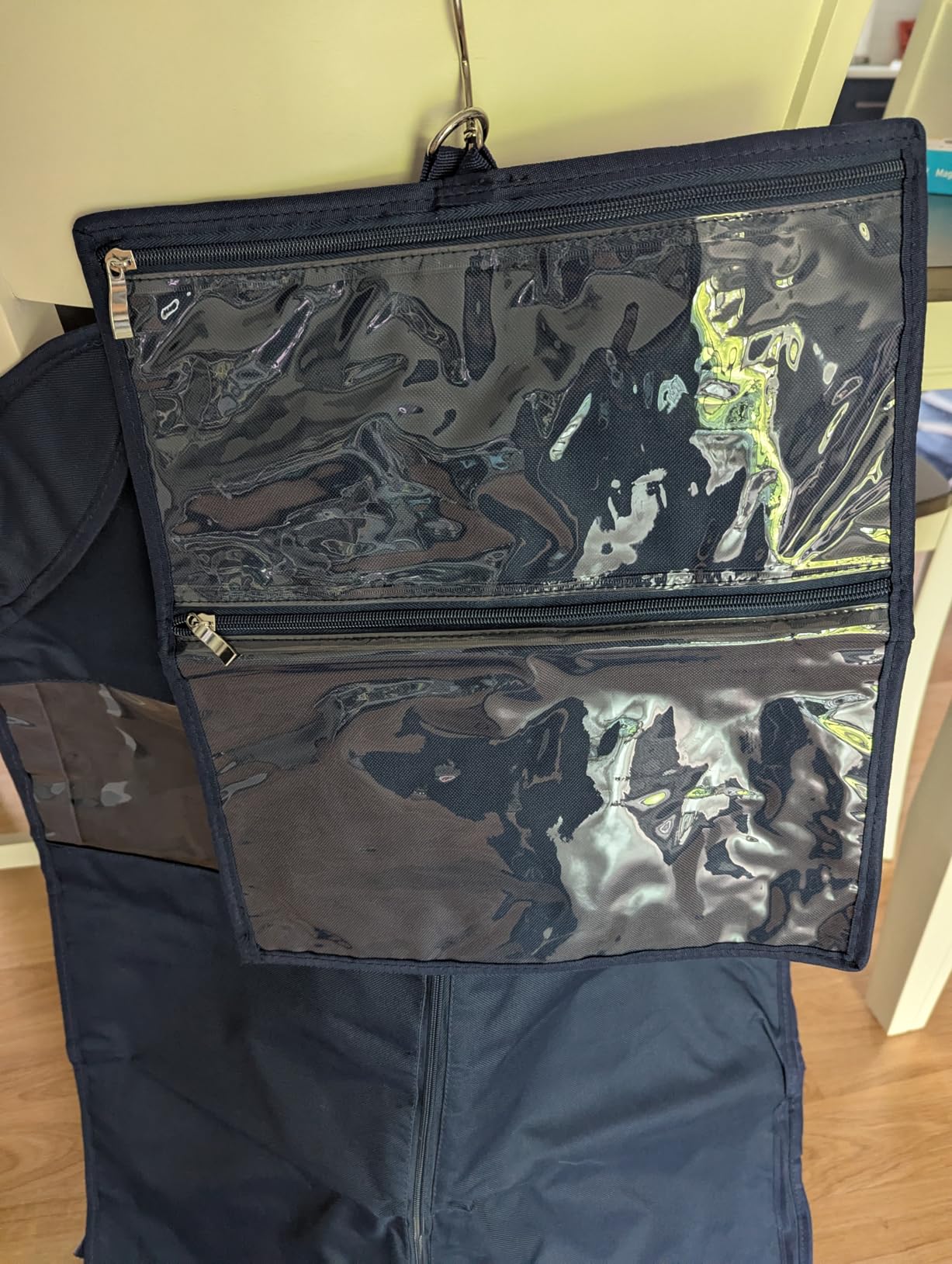 Premium Waterproof Hanging Garment Bag - 52 inch Clothes Bag with Gusset, 4 Pockets, Accessory Pouch & Side Zip for Dance Costumes, Skating, Theatre, Beauty Pageants, Cheer & More. customer photo 2