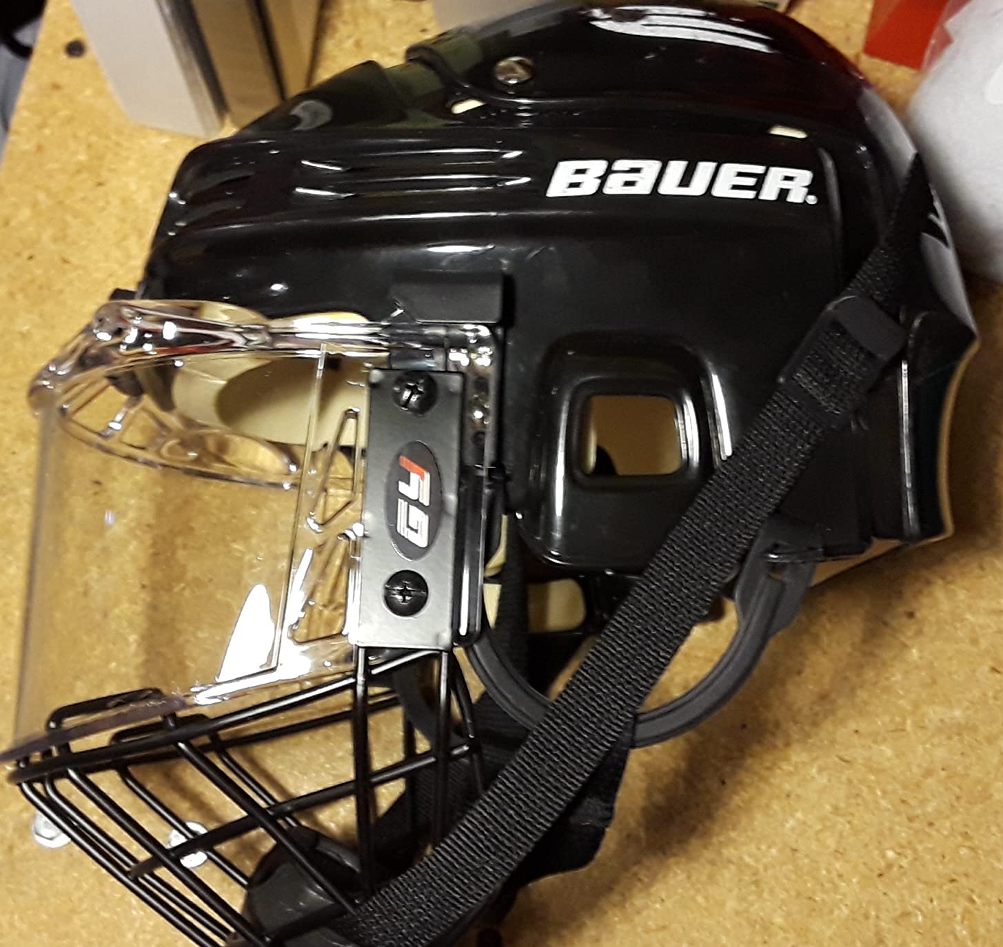 GY PC300 Hockey Helmet Cage & Face Shield Protector Combo customer photo 1