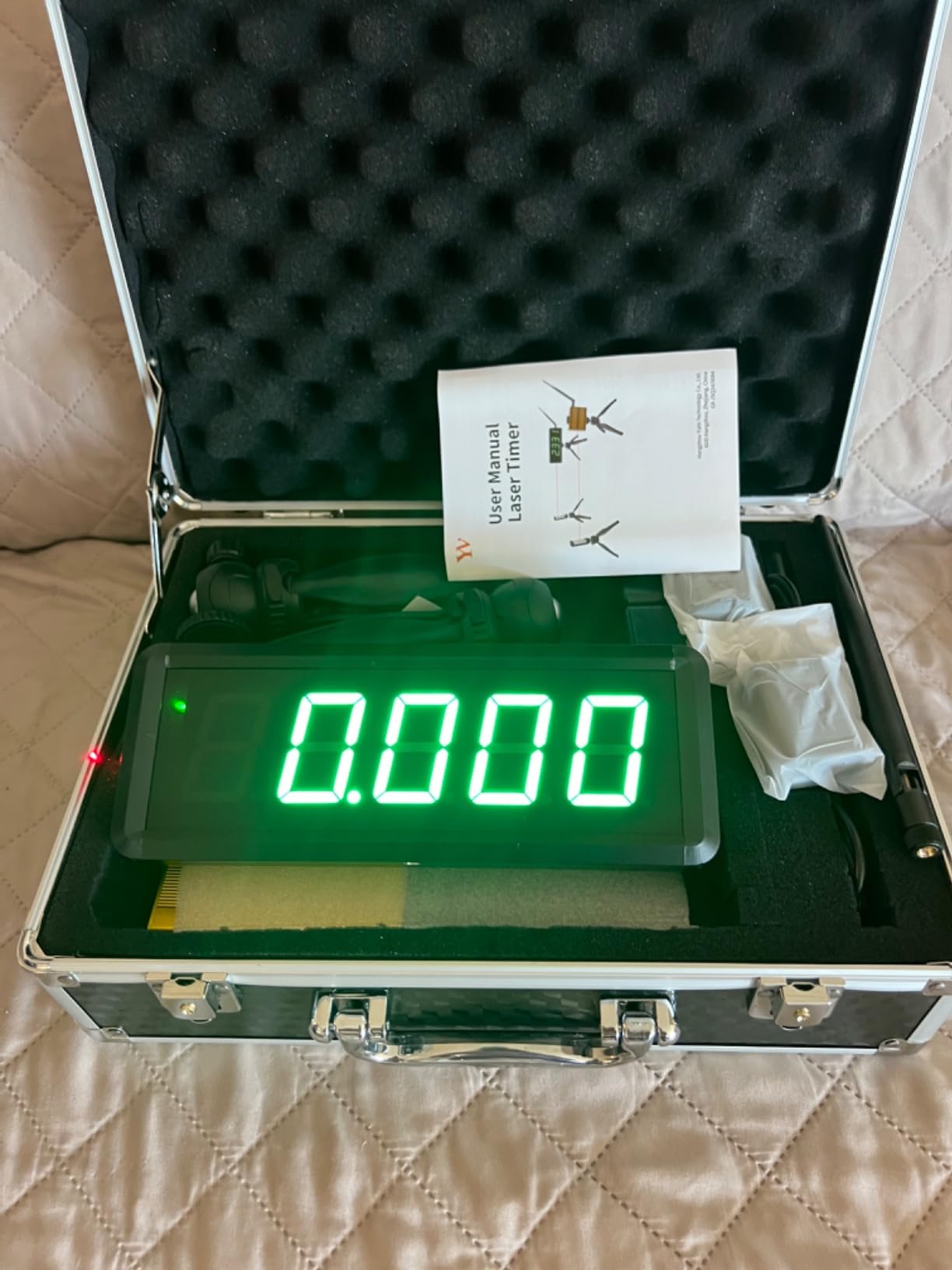 YZ Battery Powered Wireless Laser Timer for Sprints Race Clock Running Stopwatch Electronic Bike Speed Training Skating Track Field Timer Motorcycle customer photo 2