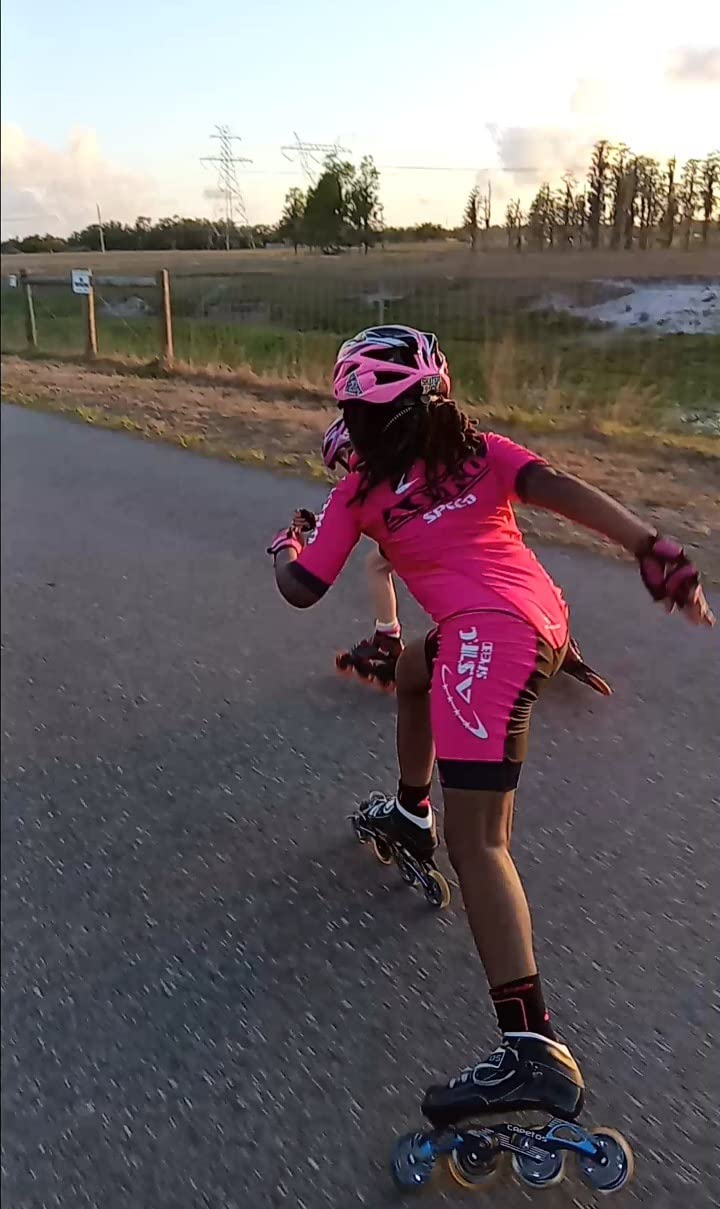 Carbon Composite Inline Speed Racing Skate customer photo 1