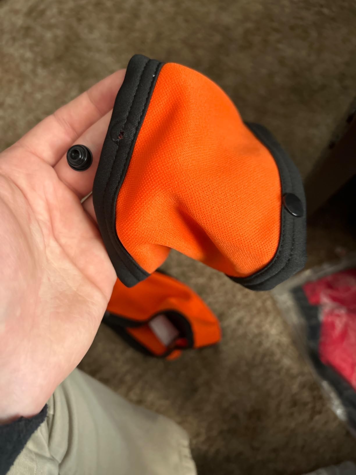 EALER HRJ100 Ice Hockey Long Sleeve Striped Referee/Umpire Jersey Shirt with Removable Orange and Red Armbands customer photo 1