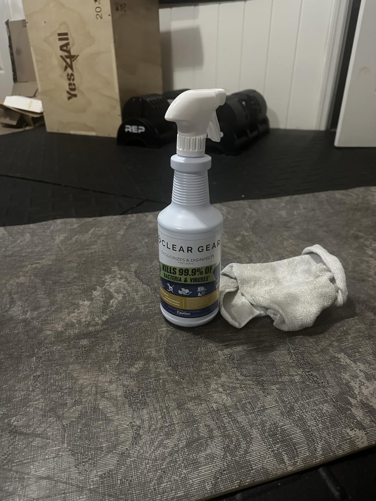 Clear Gear Disinfectant Cleaner for Sports Equipment, Gyms, and Synthetic Ice Surfaces - 32 Oz customer photo 1