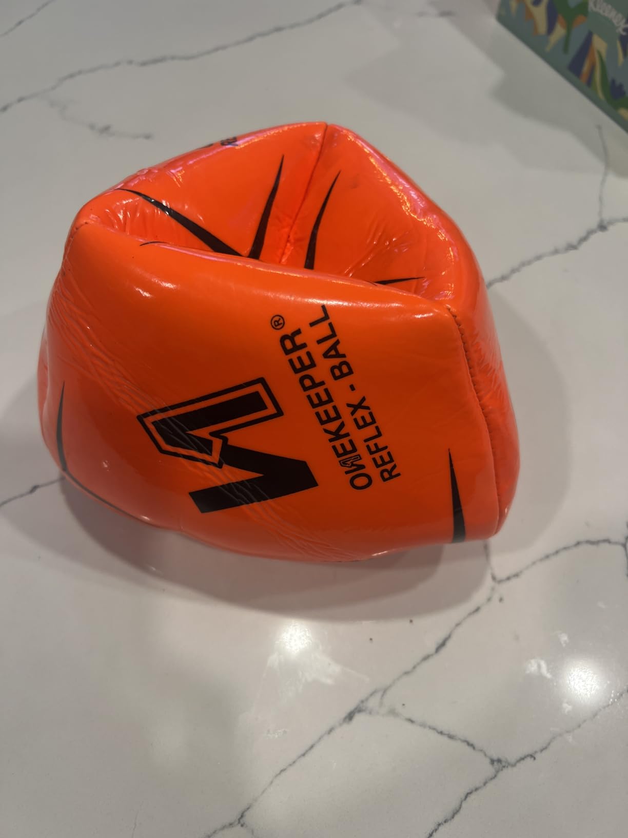 ONEKEEPER Soccer Reflex & Reaction Ball - White, Orange, Blue, Pink, and Fluo Yellow, Agility and Coordination Training for Kids and Juniors (Pump Not Included) customer photo 2