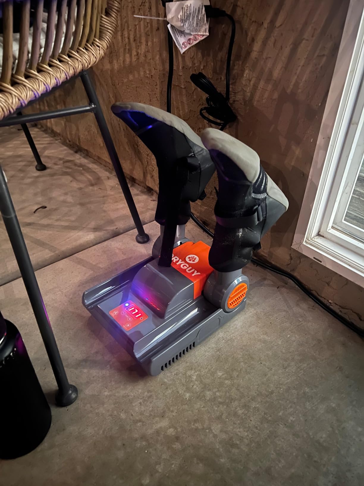 DryGuy Shoe, Boot, Garment & Gear Electric Dryer, Quick Drying for Ski, Work, Sports Equipment - Energy Efficient, Odor Eliminating Design, Home or Garage Use,2 Port, Heat + Fan + Digital customer photo 1