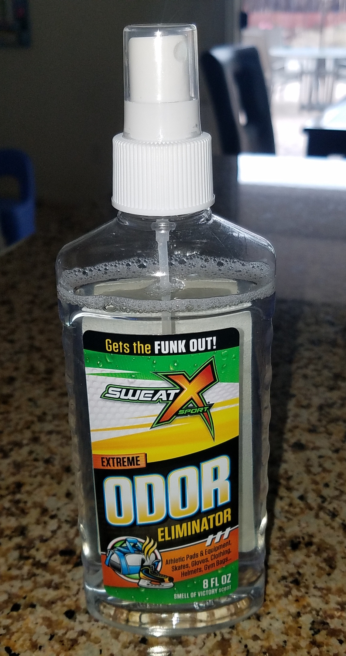 Sweat X Sport Extreme Odor Spray - Multipurpose Deodorizer for Stinky Shoes, Clothes, Sports Equipment & All Fabrics - Concentrated Formula, No Washing Required - Active Fresh Scent - 8 Fl Oz customer photo 1