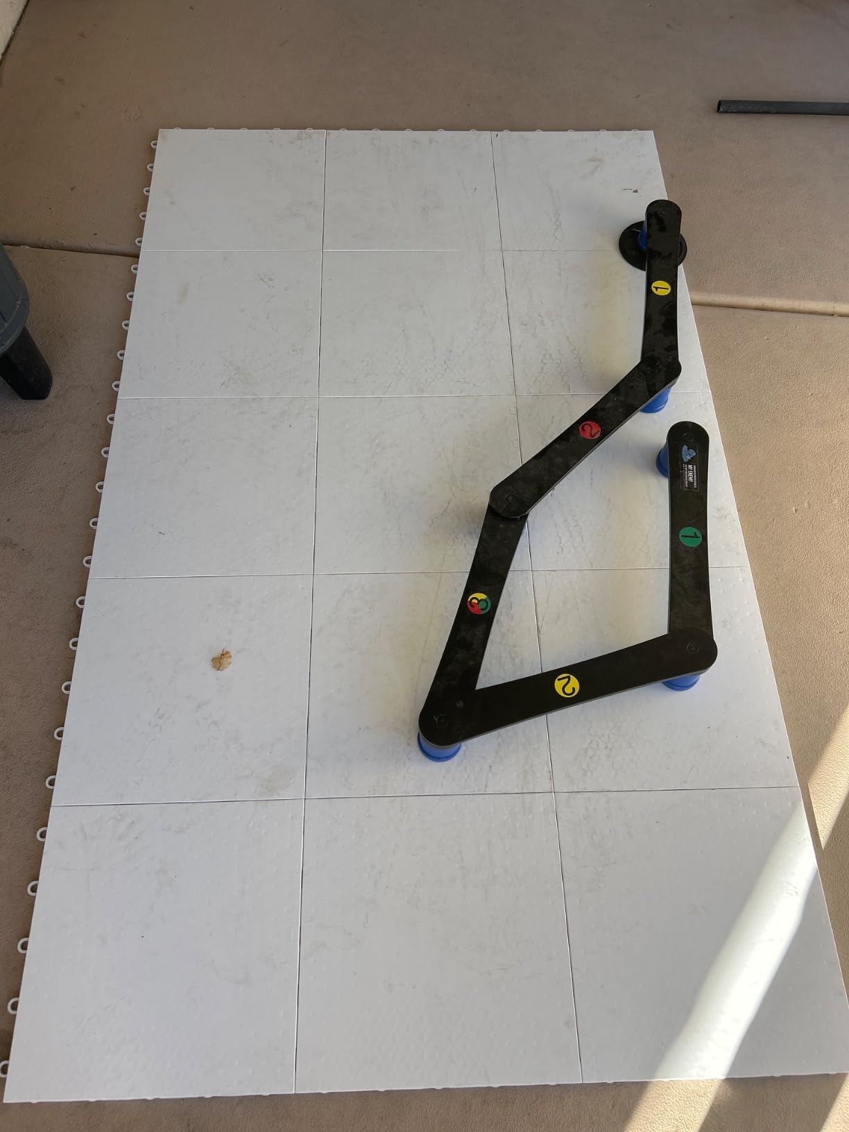 Fabbay Dryland Synthetic Ice Hockey Tiles 12x12 Floor Mat Hockey Training Equipment for Shooting Stickhandling Practice customer photo 1