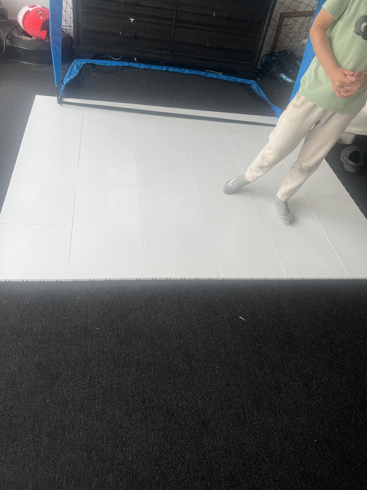 Fabbay Dryland Synthetic Ice Hockey Tiles 12x12 Floor Mat Hockey Training Equipment for Shooting Stickhandling Practice customer photo 2