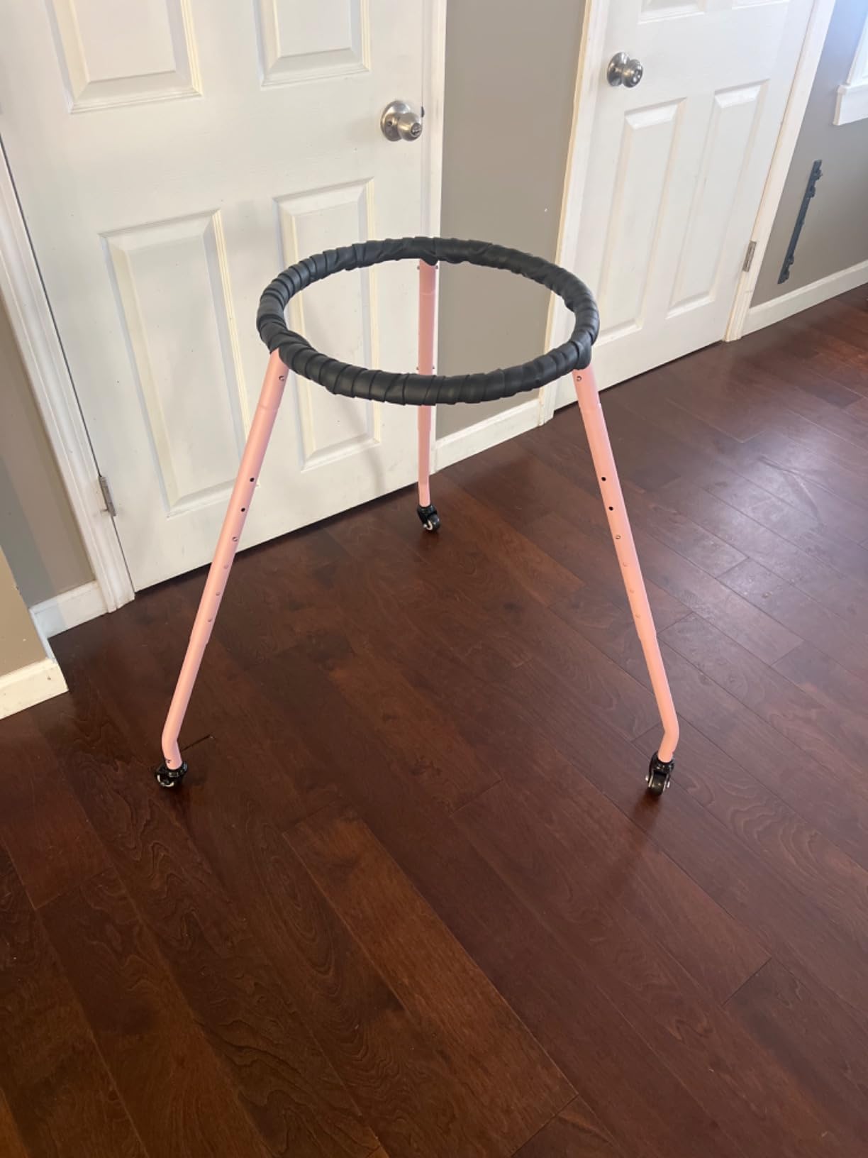 Ultraverse Roller Skate Trainer, Skating Learning Aid & Support with Adjustable Height for Teens and Kids, Boys or Girls, Learn Balance on Inline Skates for Beginners - Matte Pink customer photo 2