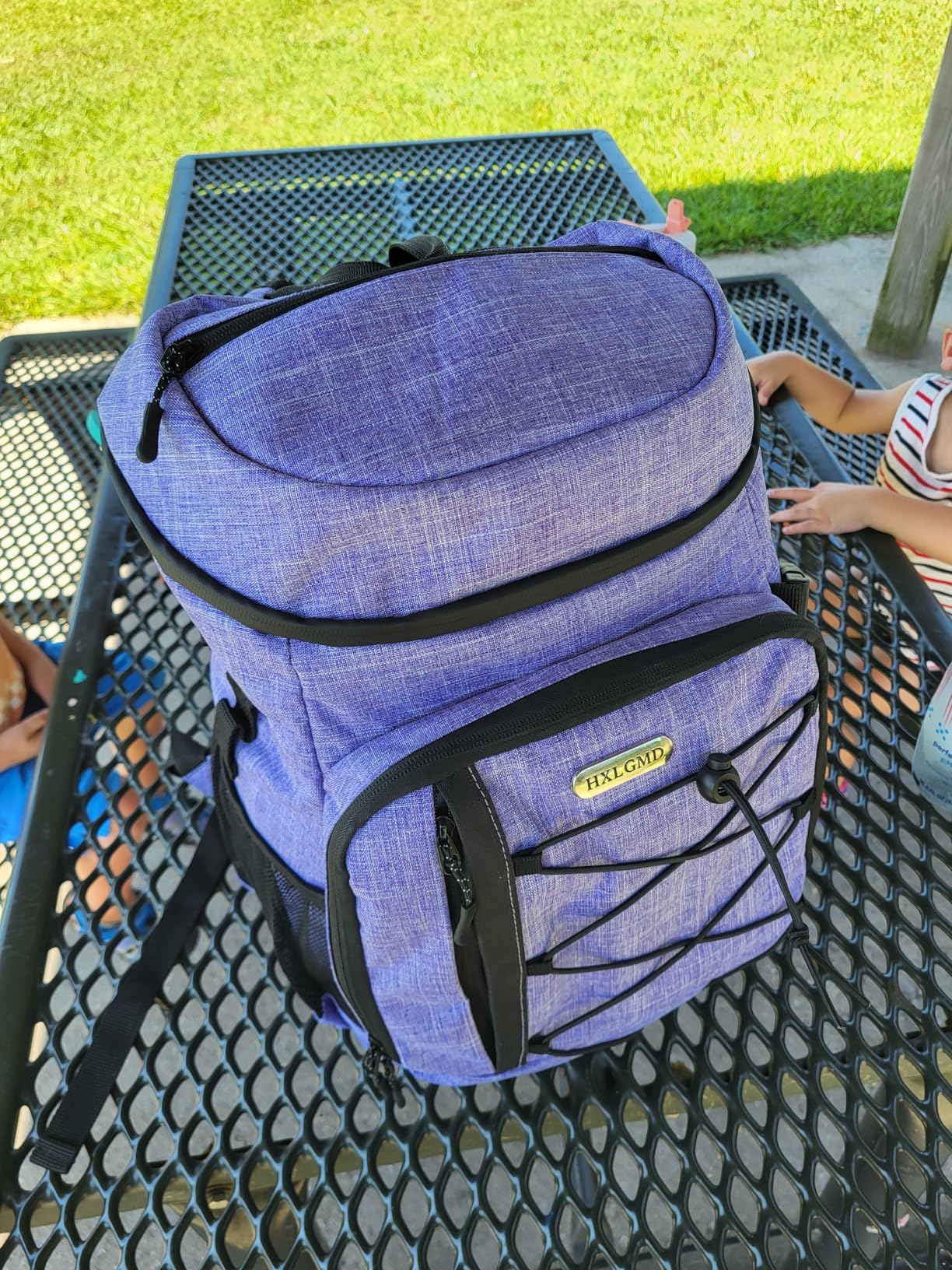 HXLGMD Backpack Coolers Insulated Leak Proof 30 Cans, Soft Sided Insulated Cooler Bags Ice Chest Backpack for Beach Travel Camping, with Reusable Ice Packs customer photo 2