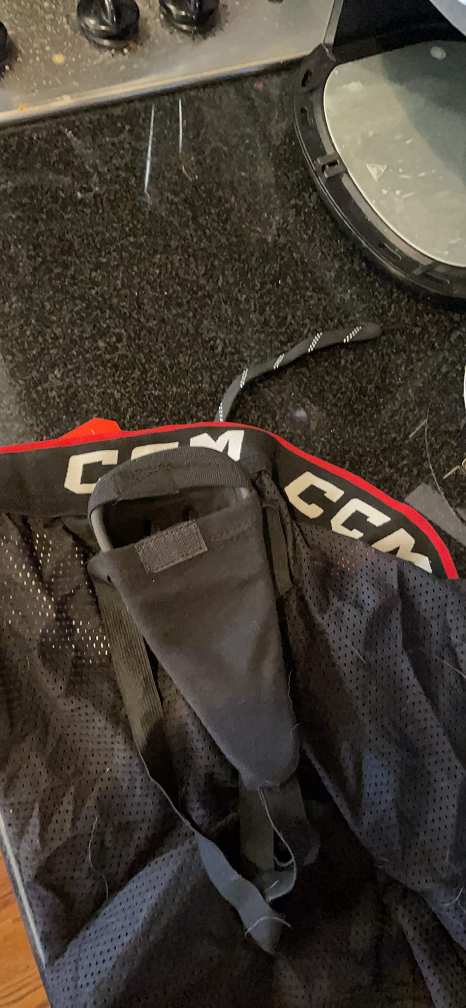 CCM Men's Loose Fit Hockey Mesh Jock Shorts with Sock Tabs Size Senior customer photo 2