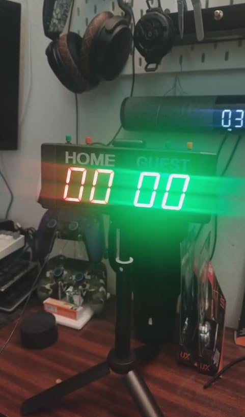 YZ Battery Powered Scoreboard Clock Timer with Buttons, Portable Digital Scoreboard with Remote, Electronic Scoreboard with Stand customer photo 1