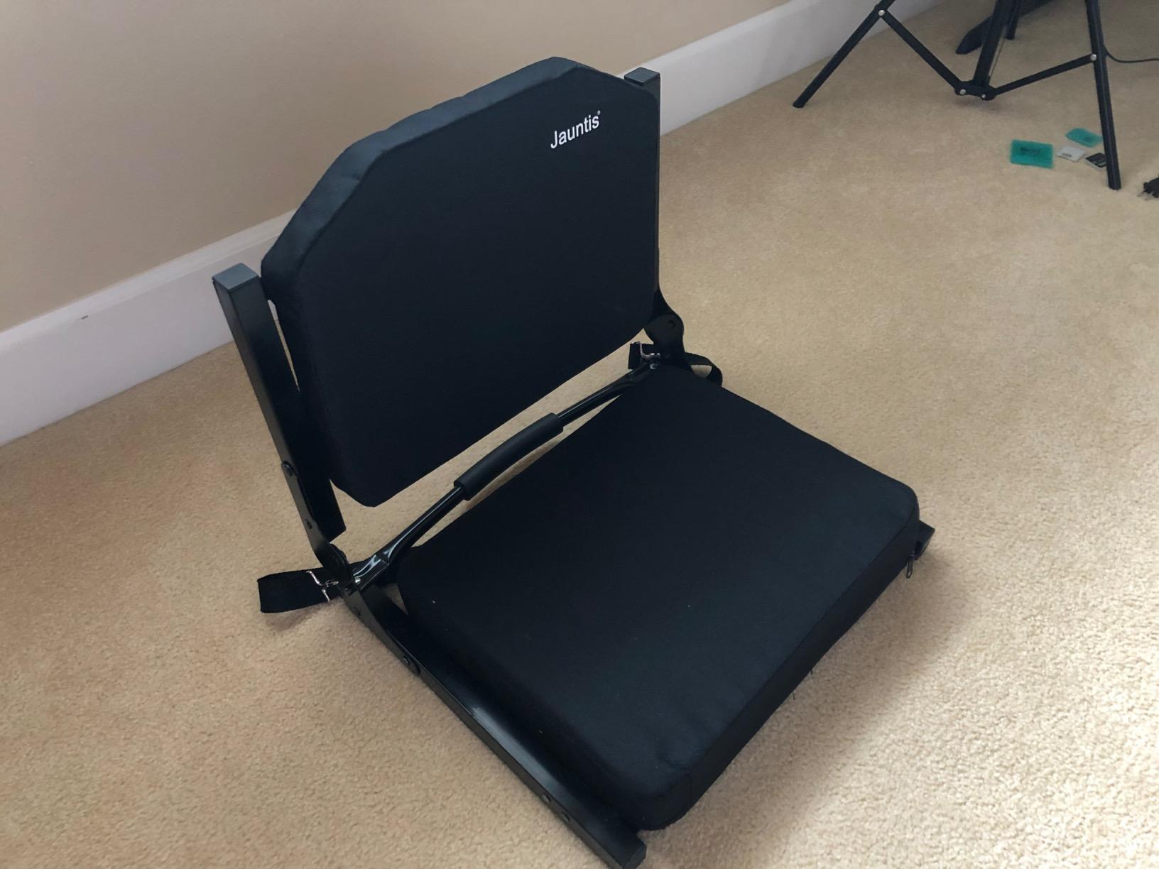 Stadium Seats for Bleachers, Bleacher Seats with Ultra Padded Comfy Foam Backs and Cushion, Wide Portable Stadium Chairs with Back Support and Shoulder Strap customer photo 1