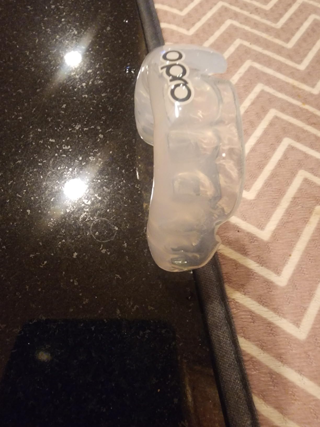 OPRO Instant Custom-Fit Mouth Guard, Dentist-Level Comfort, Protection & Fit - Moldable Mouthguard for Football, Boxing, Rugby, MMA, BJJ, UFC Mouth Piece- Includes Mouth Guard Case (Clear, Adult) customer photo 2