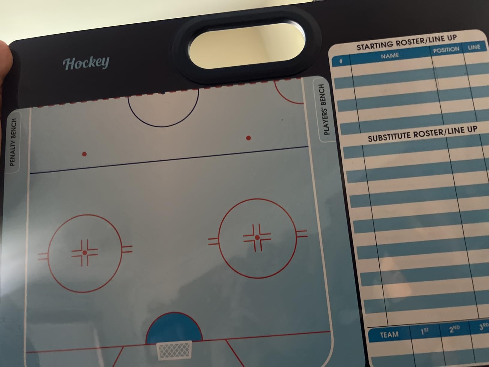 Hockey Dry Erase Board for Coaches 15x10.5 Inch Double Sided Whiteboard Coaching Board Equipment Includes 2 White Board Markers for the Hockey Accessories Making it the Perfect Coach Gifts customer photo 1
