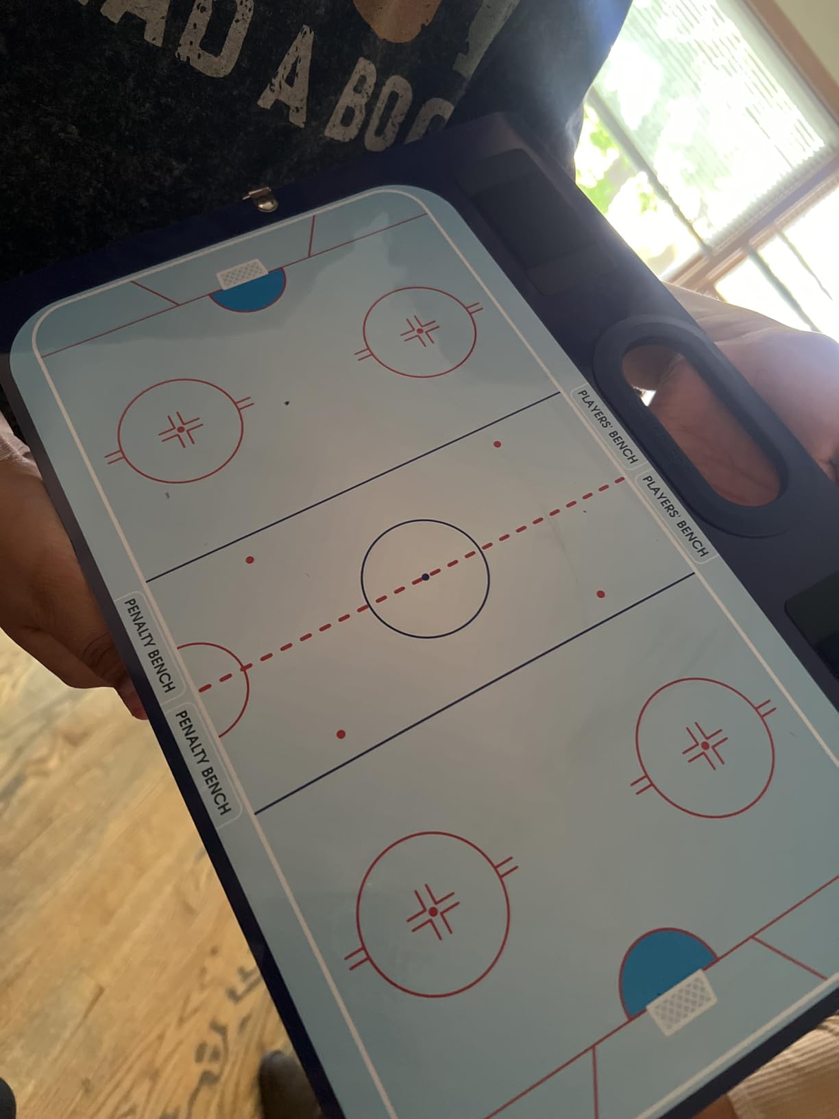 Hockey Dry Erase Board for Coaches 15x10.5 Inch Double Sided Whiteboard Coaching Board Equipment Includes 2 White Board Markers for the Hockey Accessories Making it the Perfect Coach Gifts customer photo 2