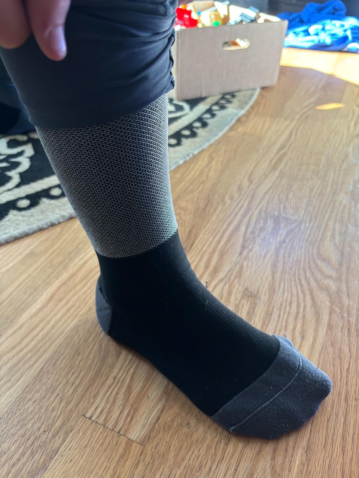 Winnwell Cut-Resistant Hockey Socks - Moisture-Wicking Gear with Double-Padded Heel & Y-Seam Toe for Ice Hockey Players customer photo 2