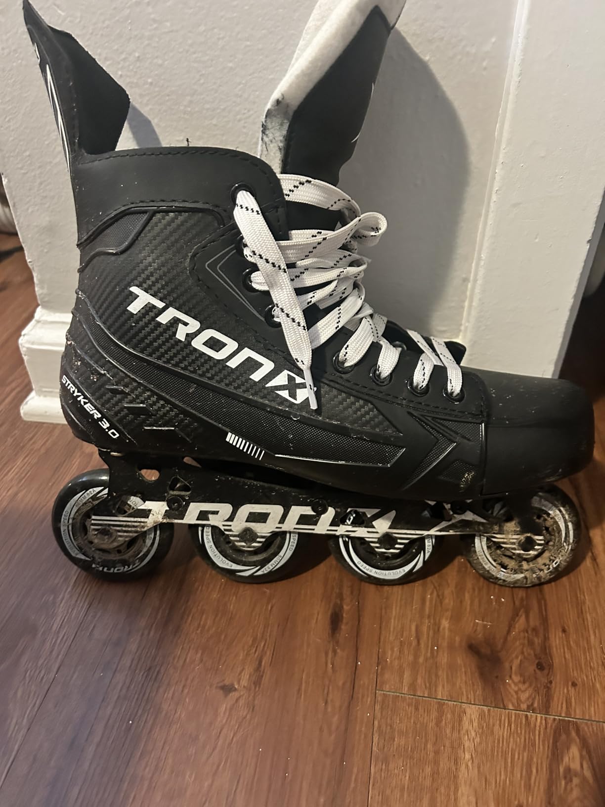 TronX Stryker 3.0 Senior Adult Junior Kids Inline Roller Hockey Skates, New Model customer photo 1