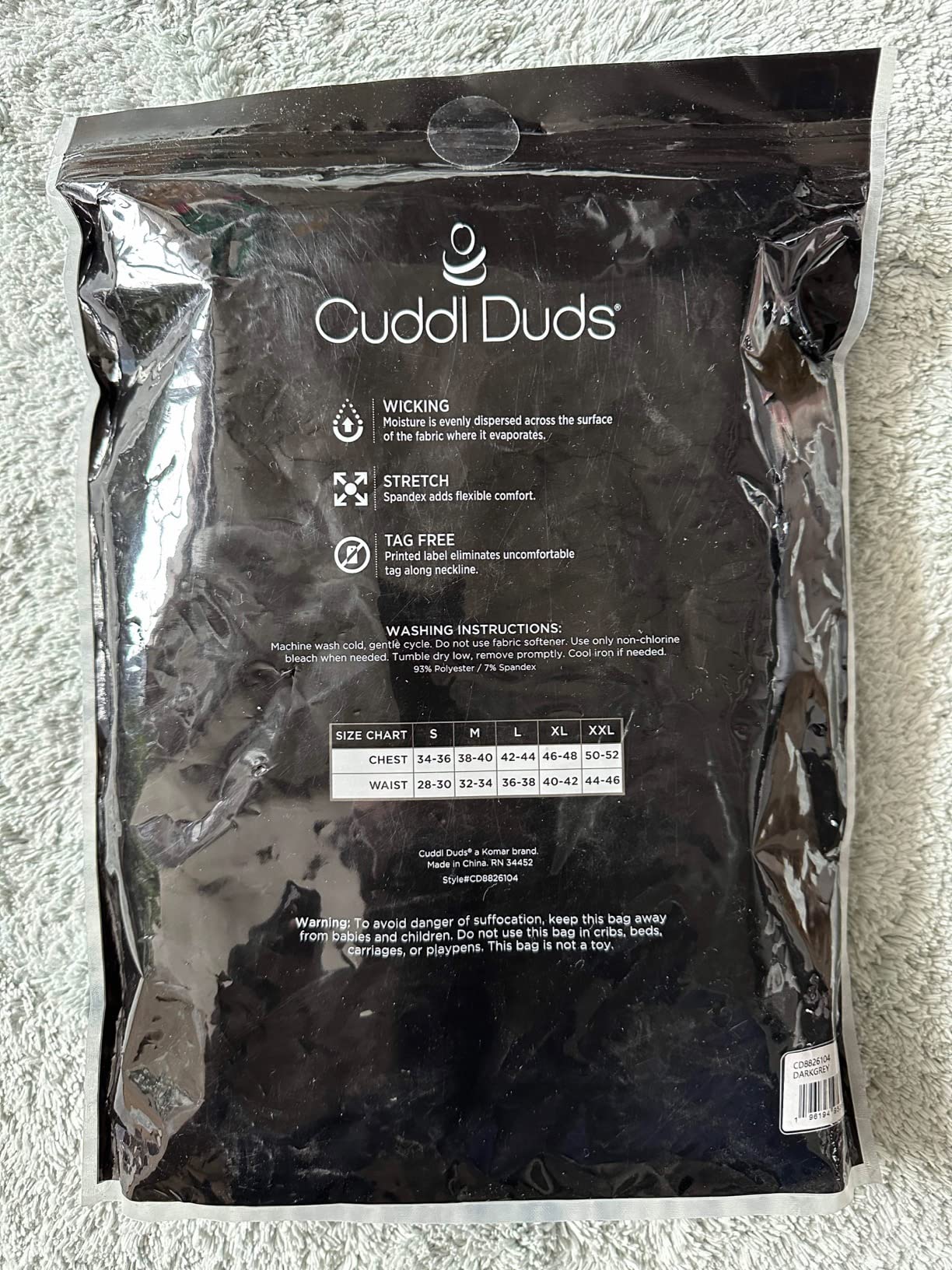 Cuddl Duds Mens Heavyweight Cold Weather Fleece Lined Thermal Set - Long Sleeve Shirt & Leggings - Lounge Sets for Men customer photo 2