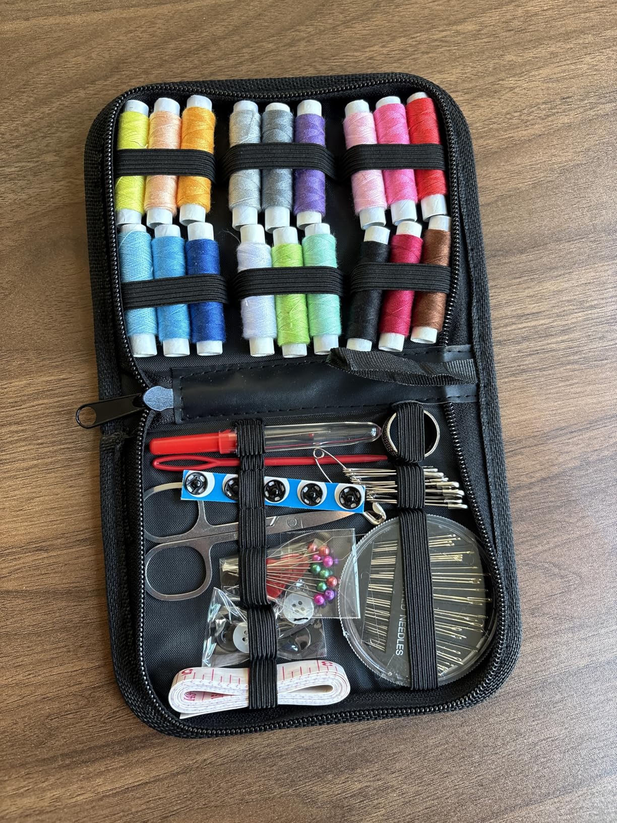 Coquimbo Sewing Kit Mothers Day Gifts for Mom Grandma Women Wife Teen Girls Beginner Traveler, Portable Sewing Supplies Accessories Contains Thread, Needles, Scissors, Dorm Room Essentials (Black) customer photo 1