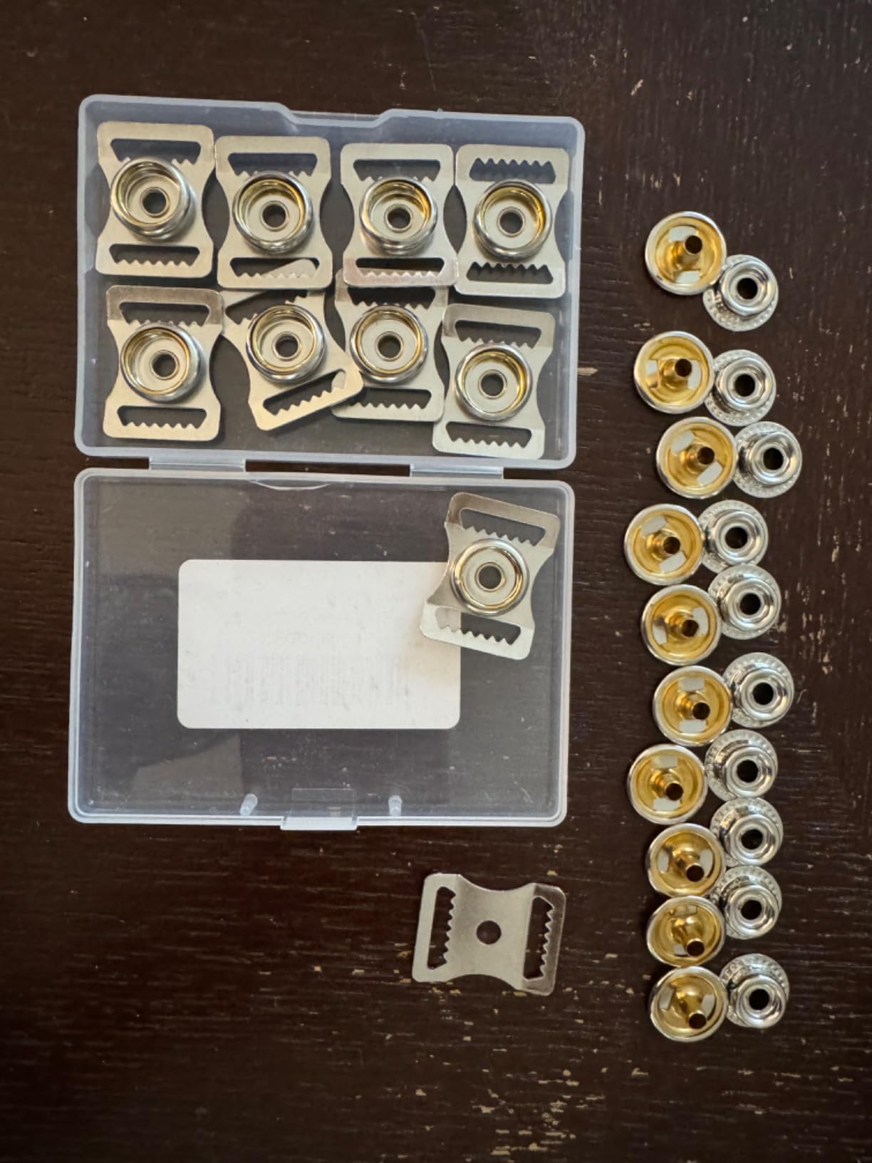 10 Pack Sports Helmets Buckle Stainless Steel Snap Chin Strap Buckle Helmet Repair Kit for Youth Football Baseball Hockey Sports customer photo 3