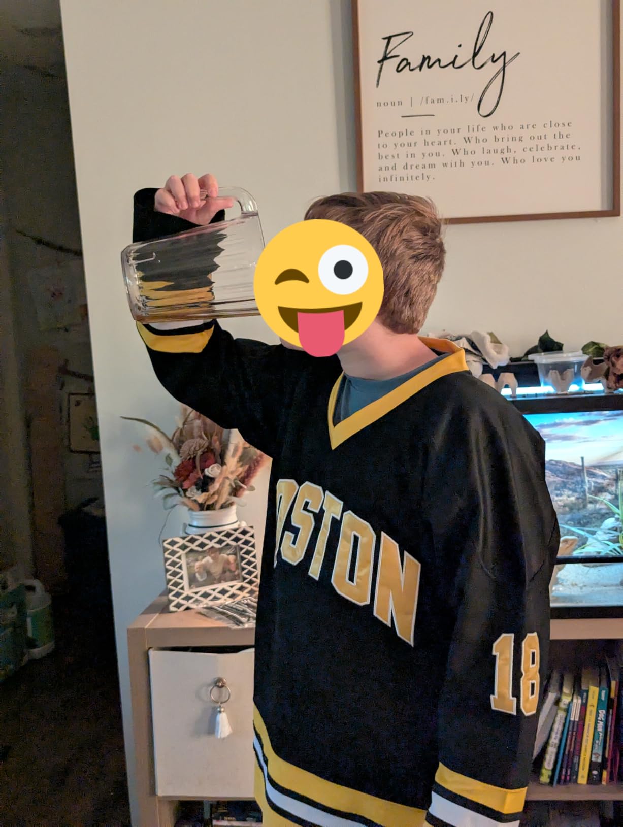 Happy Gilmore #18 Jersey Boston Adam Sandler 1996 Movie Ice Hockey Jersey Stitched S-XXXL, 90S Hip Hop Clothing for Party customer photo 2