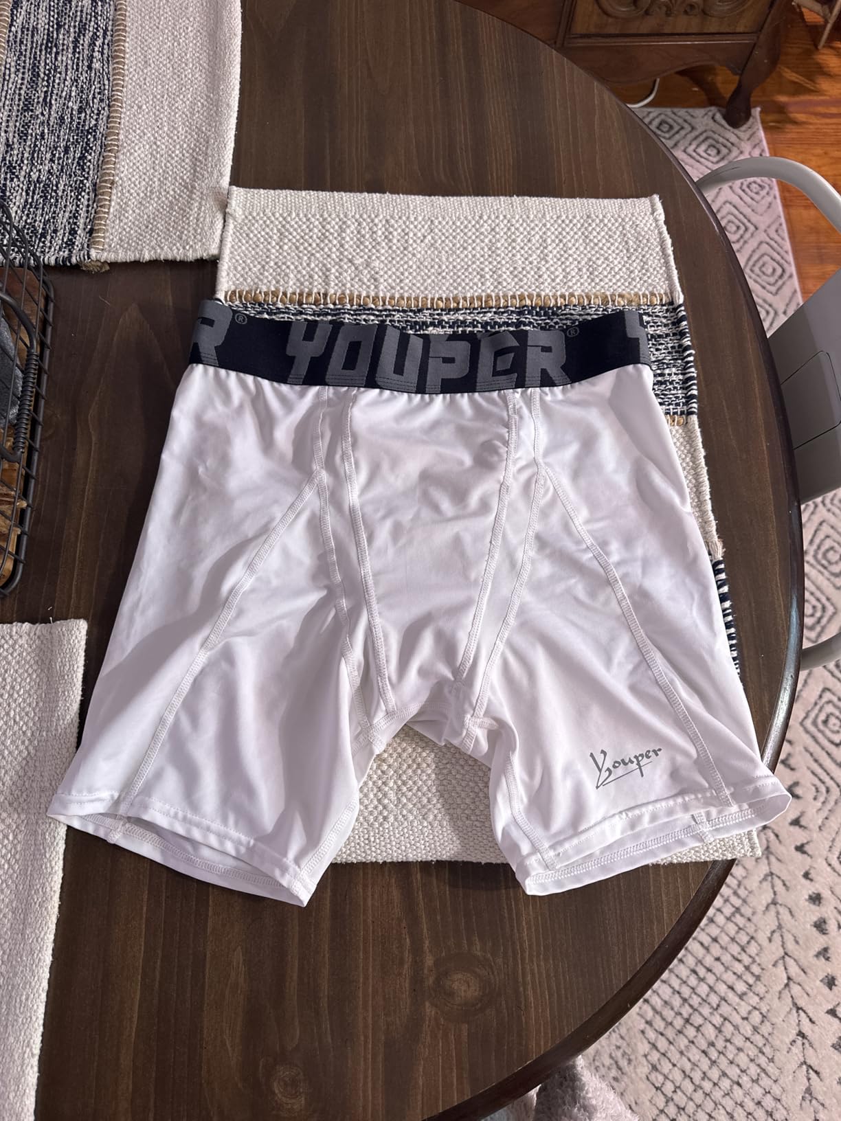 2-Pack Adult Compression Shorts w/Cup Pocket, Men's Athletic Supporter for Baseball & Football customer photo 1