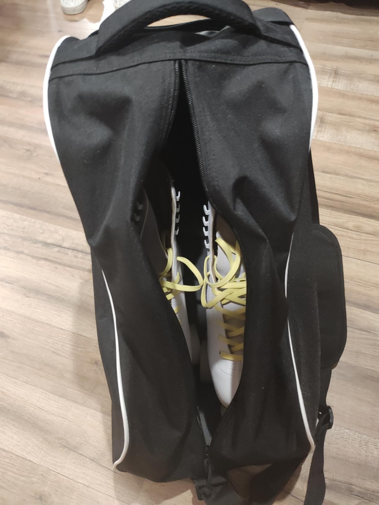 Large Capacity Skate Bag for Adults With Adjustable Shoulder Strap - Nylon Carry Bag for Roller, Ice, and Inline Skates - for Girls, Boys, Women, Men customer photo 2