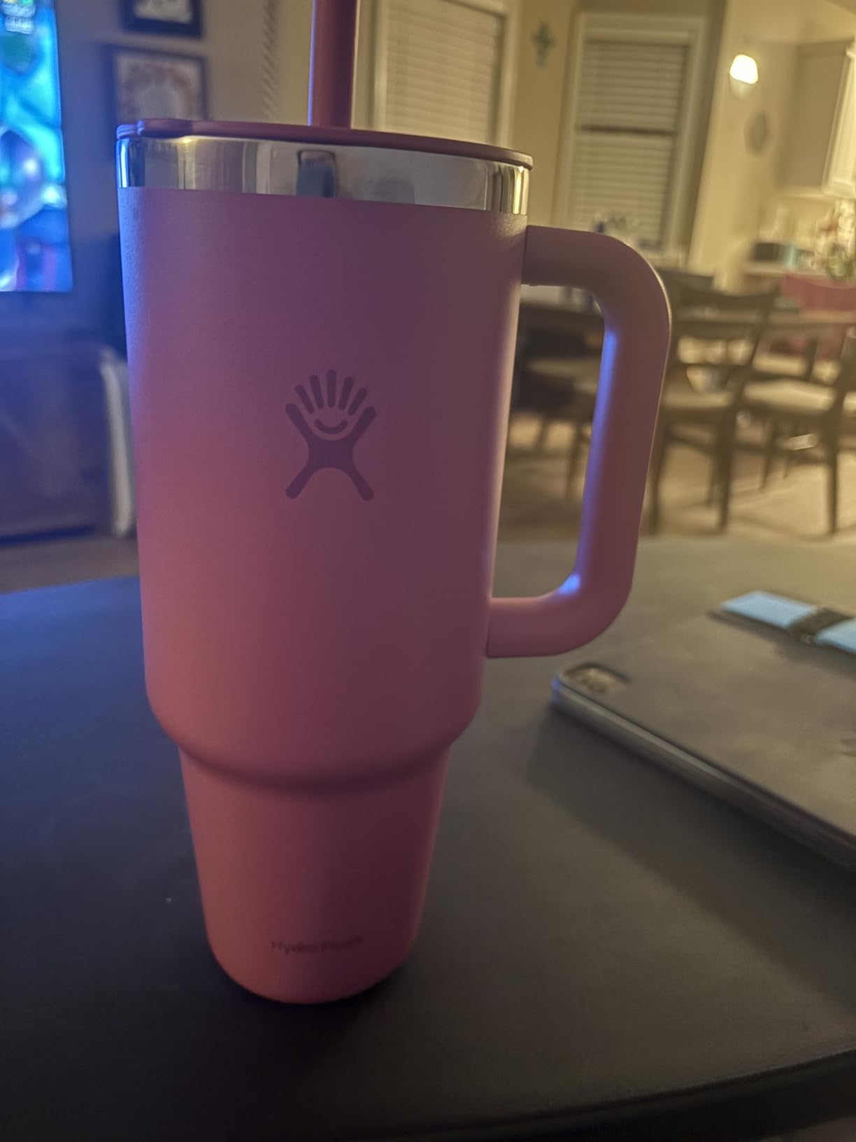 Hydro Flask Travel Tumbler with Handle, Lid and Straw - Insulated Stainless Steel | 32 Oz Trillium customer photo 1