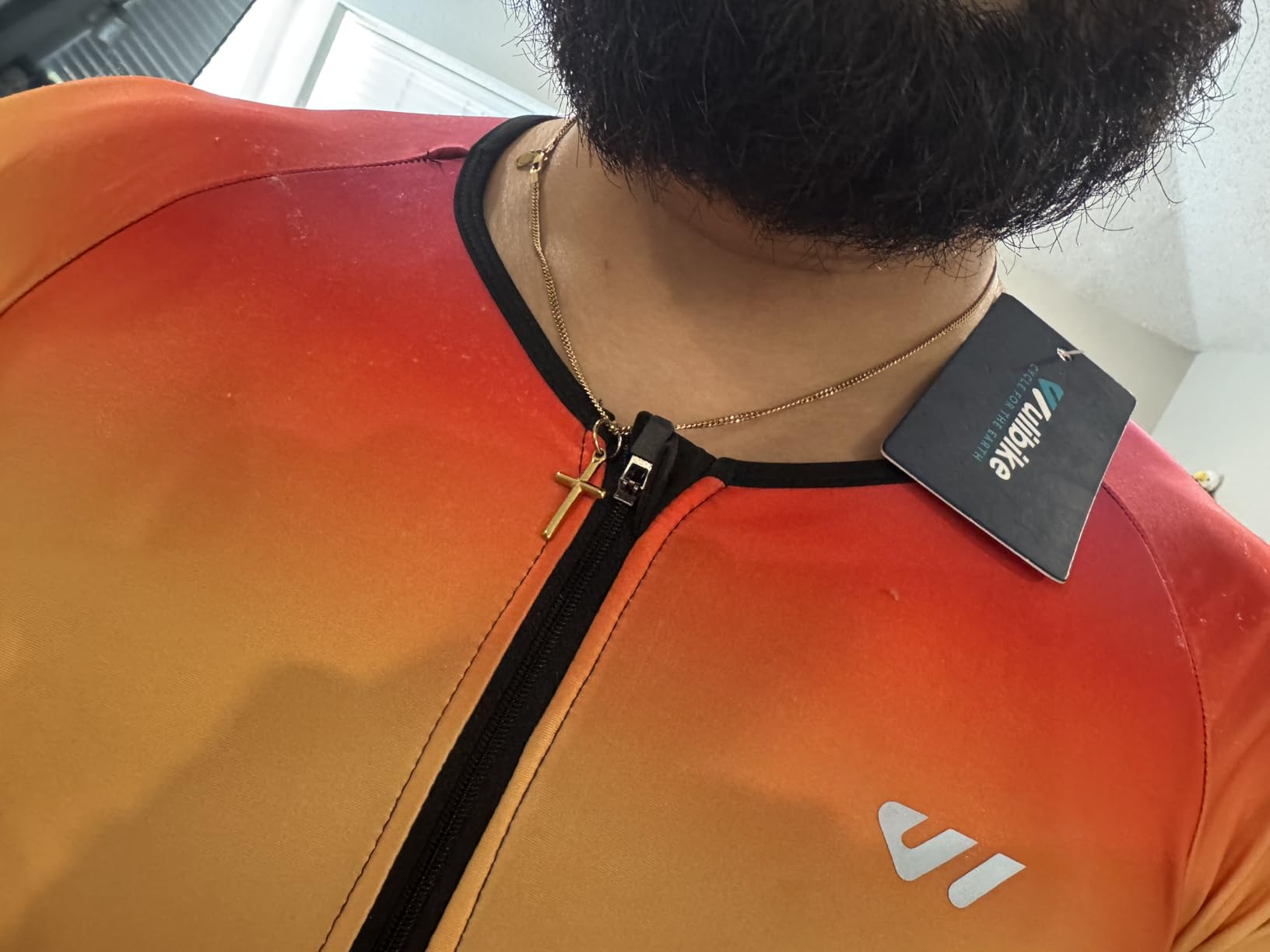 Logas Men's Triathlon Suit Trisuit Race Skinsuit Cycling Speed Suit Swimskin Bike Swim Run customer photo 2