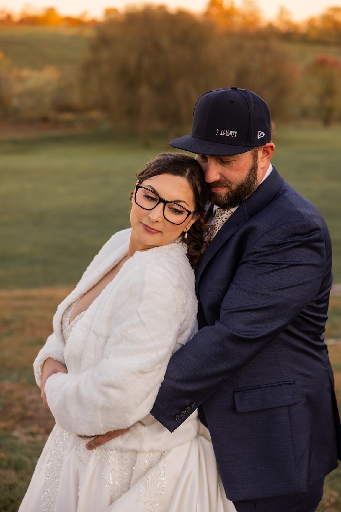 Allegra K Cropped Jacket for Women's Faux Fur with Pockets Long Sleeve Open Front Wedding Bolero Gowns Coat customer photo 2