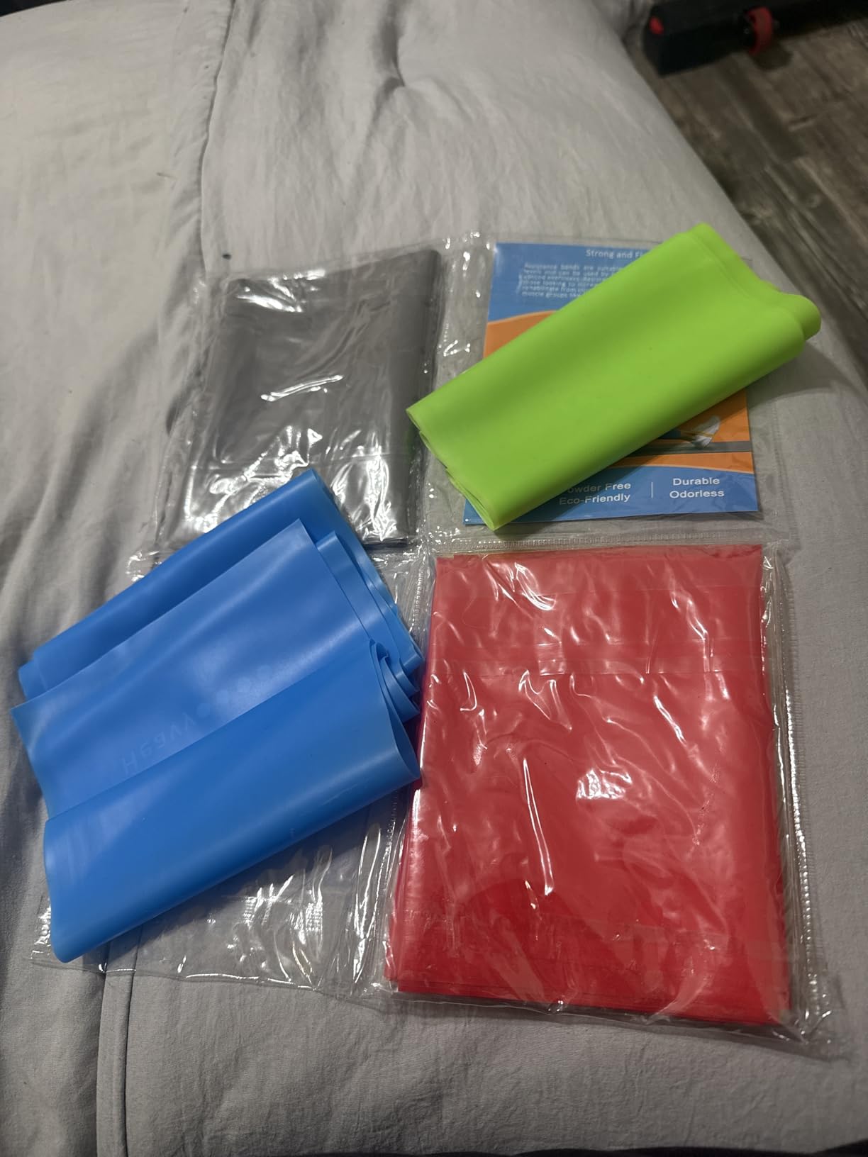 5 Pcs Professional Resistance Bands. Latex-Free, Pilates Band, Work Out Bands, Stretch Bands for Working Out Women or Men, Exercise Bands Set for Pilates, Physical Therapy, Yoga customer photo 2