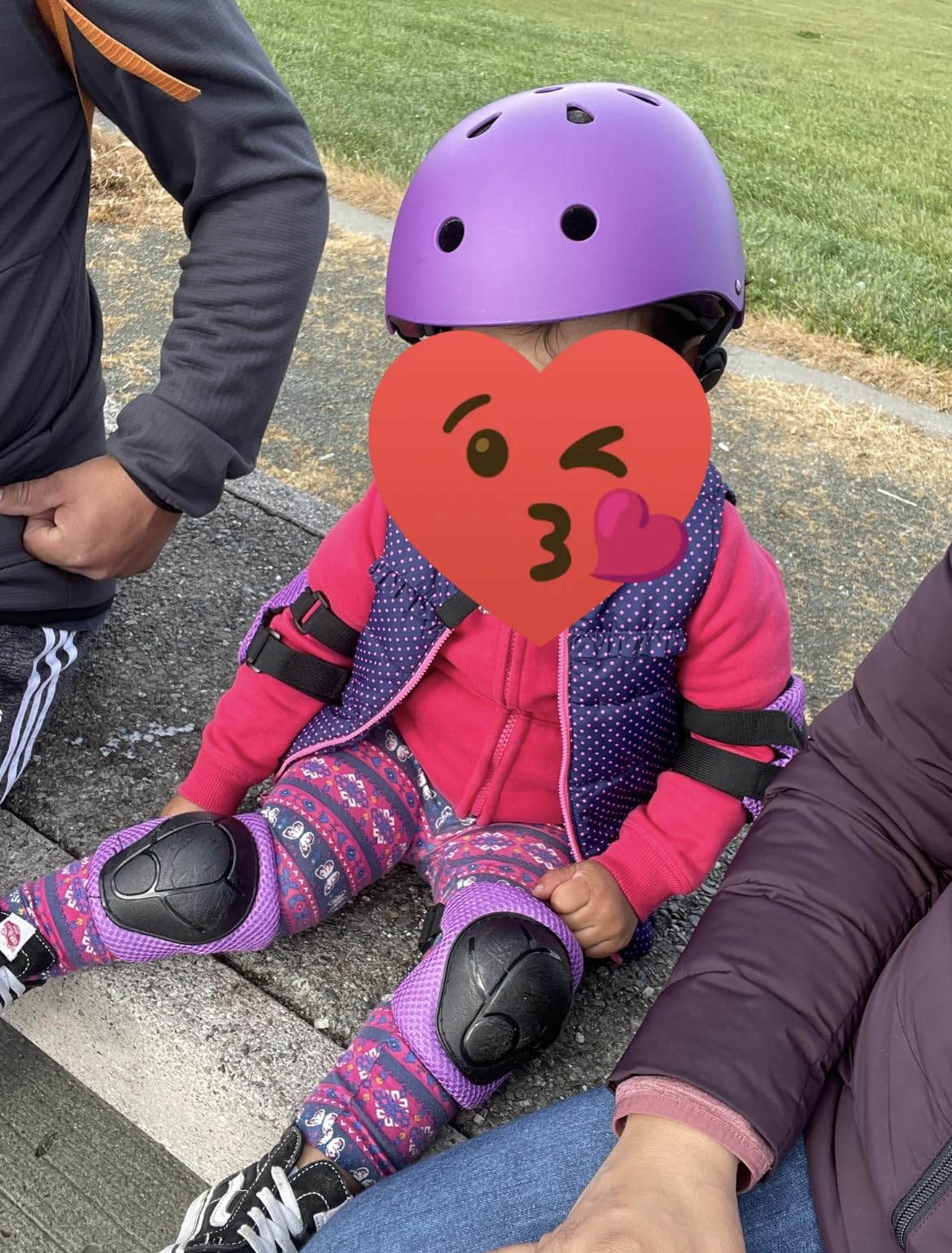 Kids Bike Helmet Set Adjustable for Children Ages 3-8 - Includes Elbow, Knee, Wrist Guards for Bikes Skateboards customer photo 1