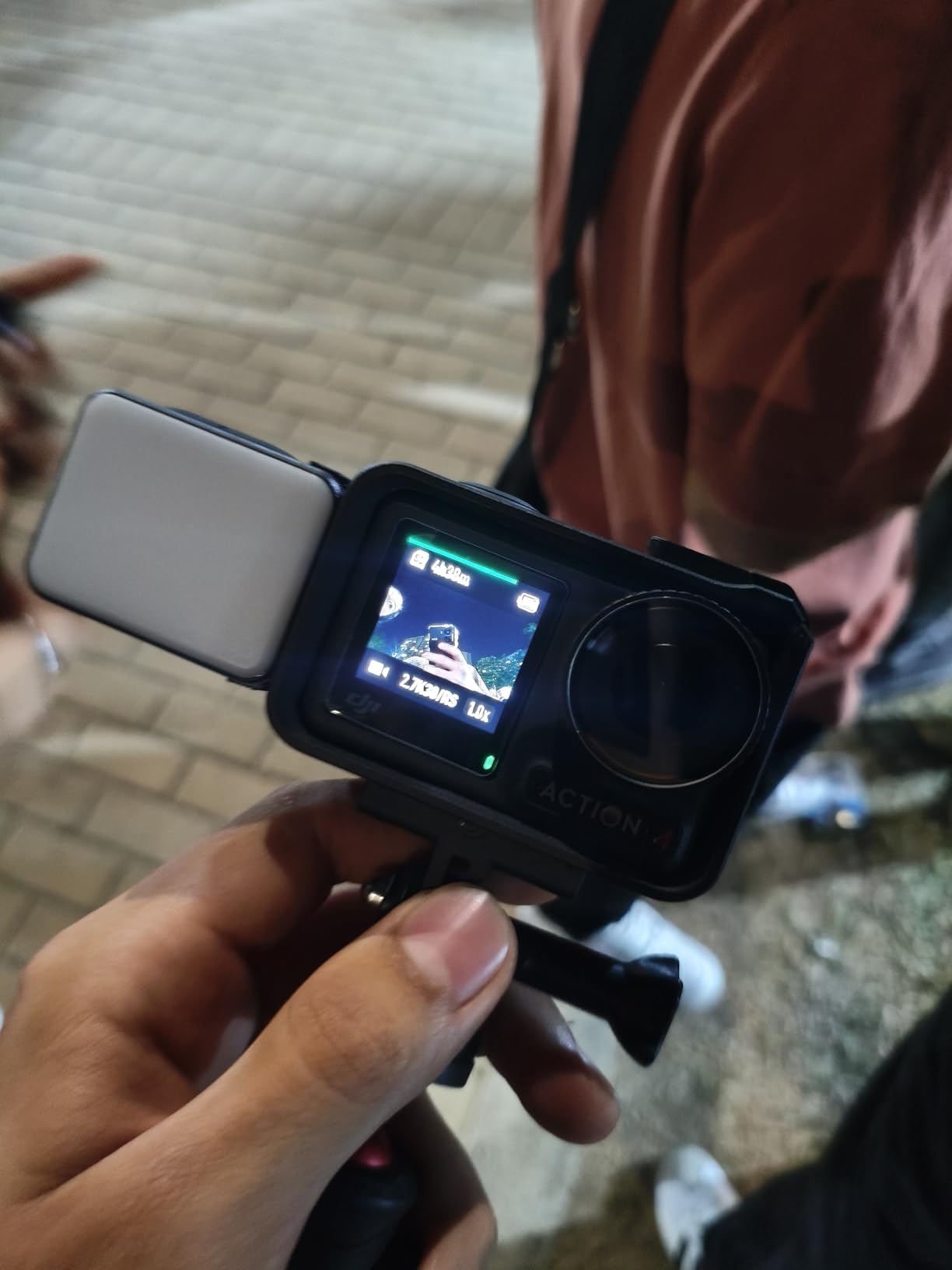 Osmo Action 4 Standard Combo - 4K/120fps Waterproof Action Camera with 1/1.3-Inch Sensor, Stunning Low-Light Imaging, 10-bit & D-Log M Color Performance customer photo 2