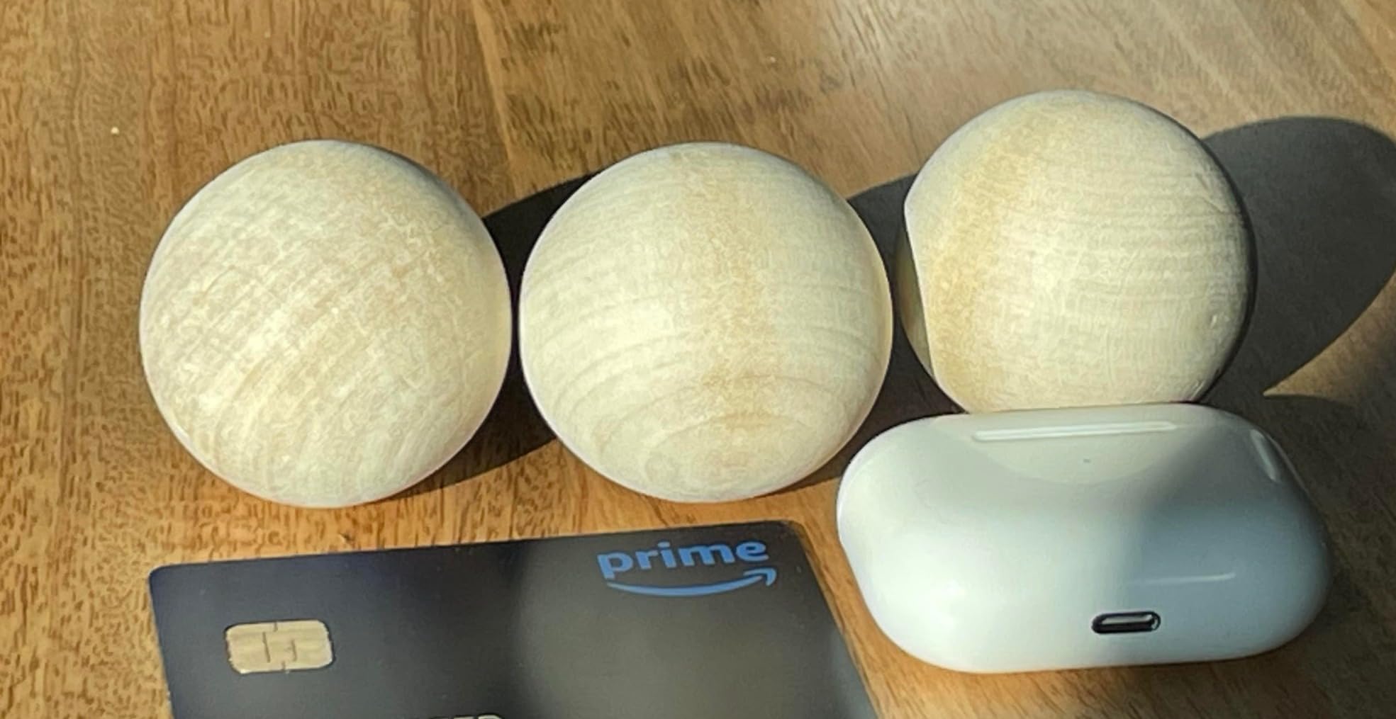 ACE HOCKEY Swedish Stickhandling Balls - Unfinished Hardwood No-Bounce Floorball Training Equipment - 2-Inch Diameter 3-Pack customer photo 1