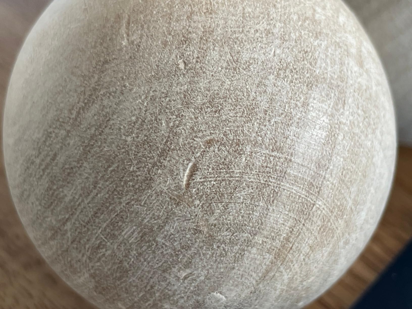 ACE HOCKEY Swedish Stickhandling Balls - Unfinished Hardwood No-Bounce Floorball Training Equipment - 2-Inch Diameter 3-Pack customer photo 2